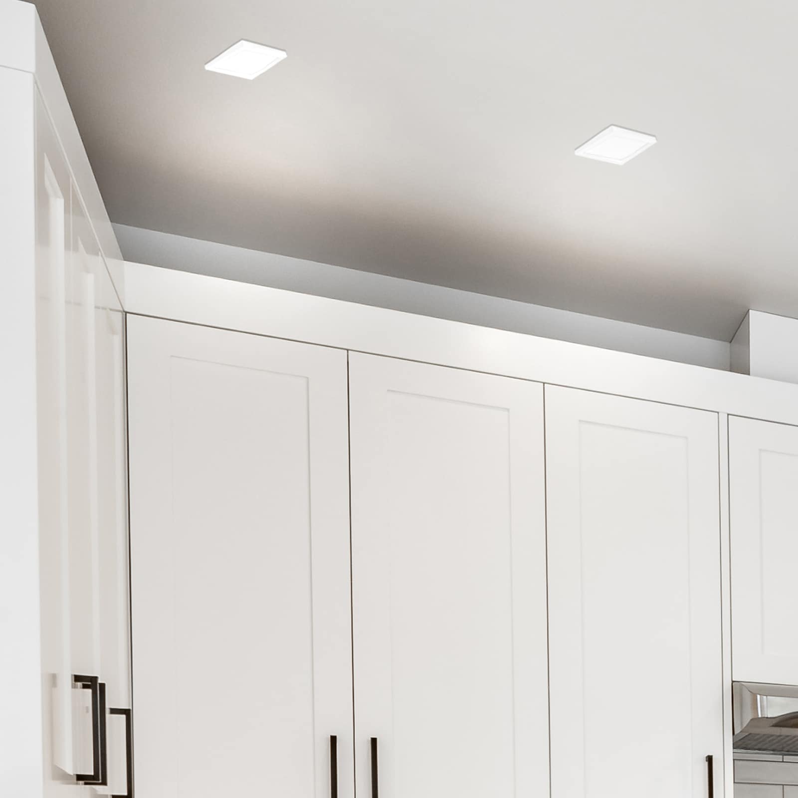 Sleek 4" Square LED Flush Mount Ceiling Light, 3-Color Adjustable