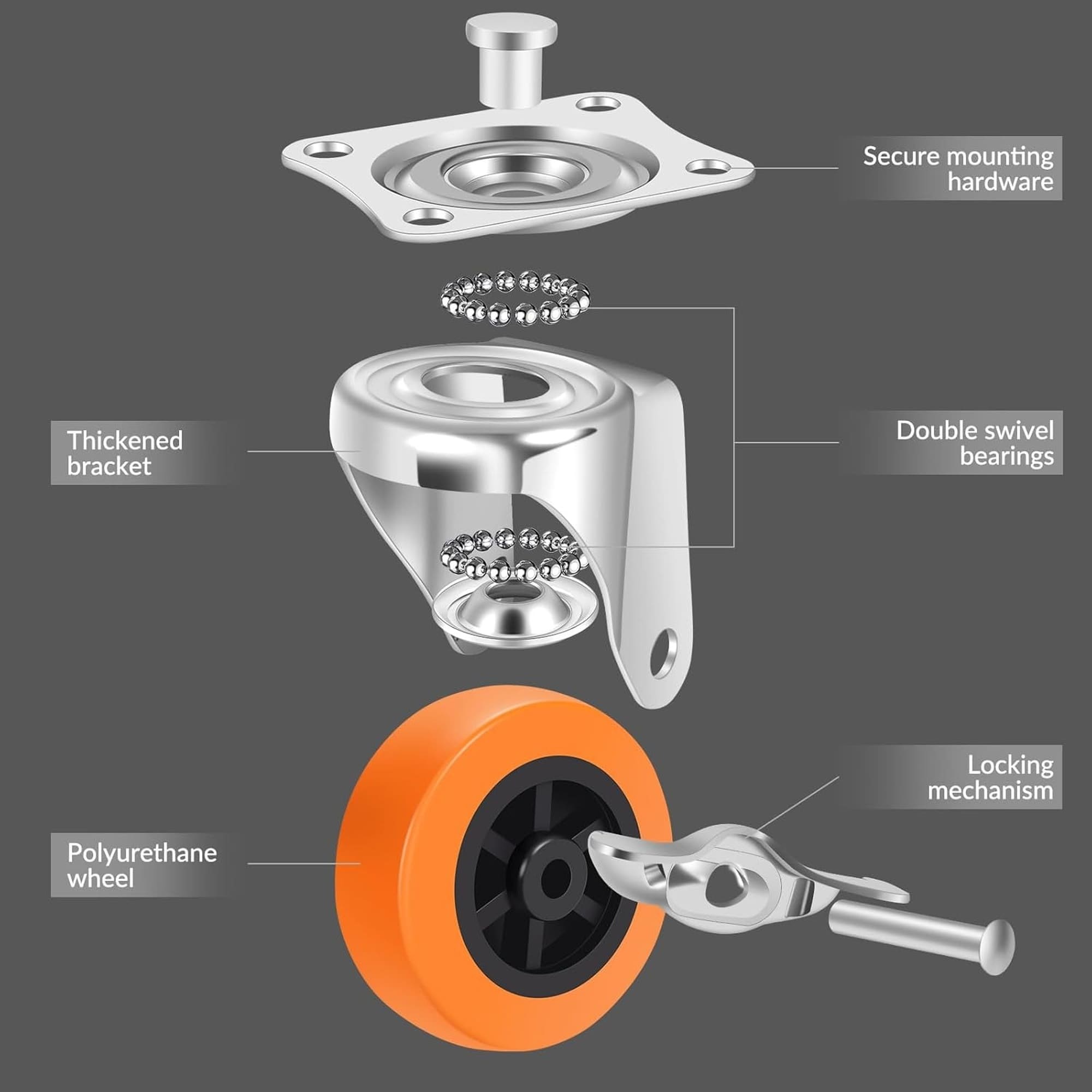 Numhew NHDREW14262 casters - View #6