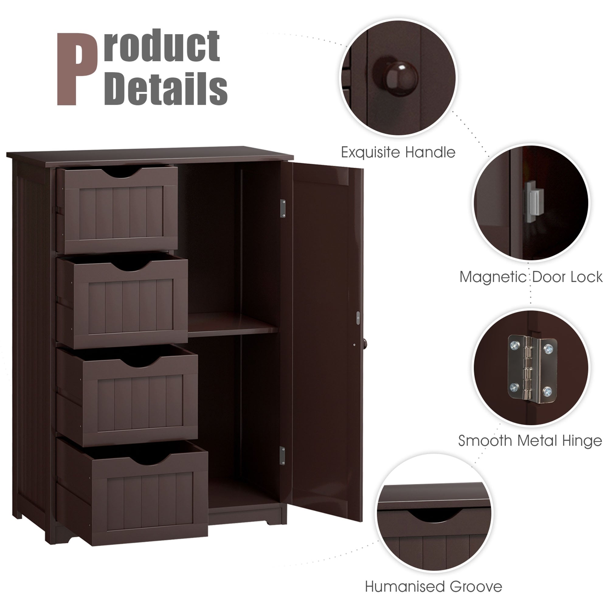 WELLFOR OUJ65930CF Linen-Cabinets - View #6