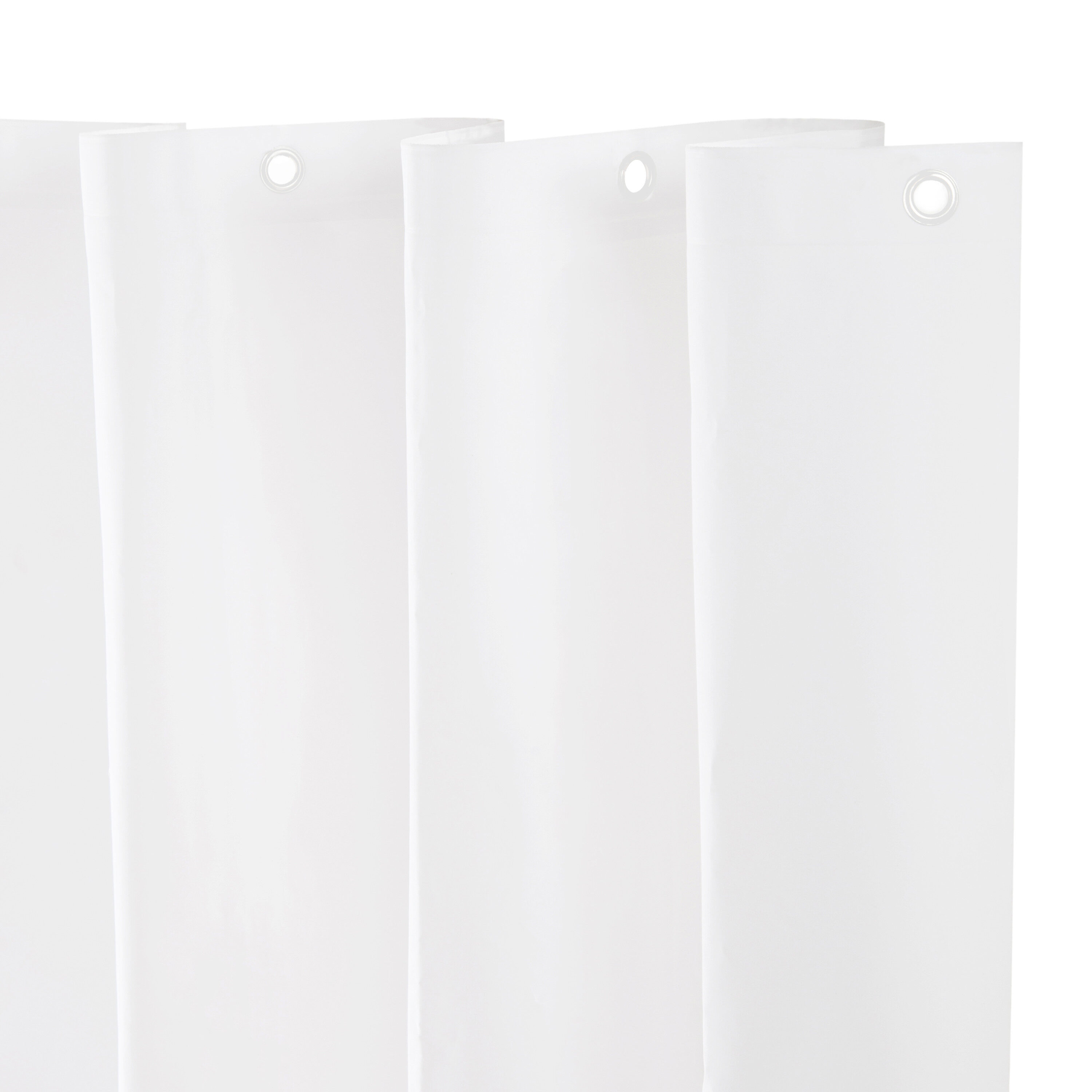 Style Selections Lightweight PEVA 70-in W x 72-in L White Solid Eva/Peva Shower Liner