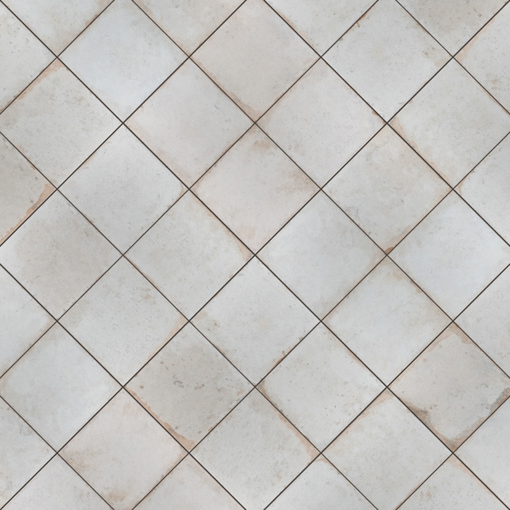 Affinity Tile Kings Root Distressed White 18-in x 18-in Matte Ceramic ...