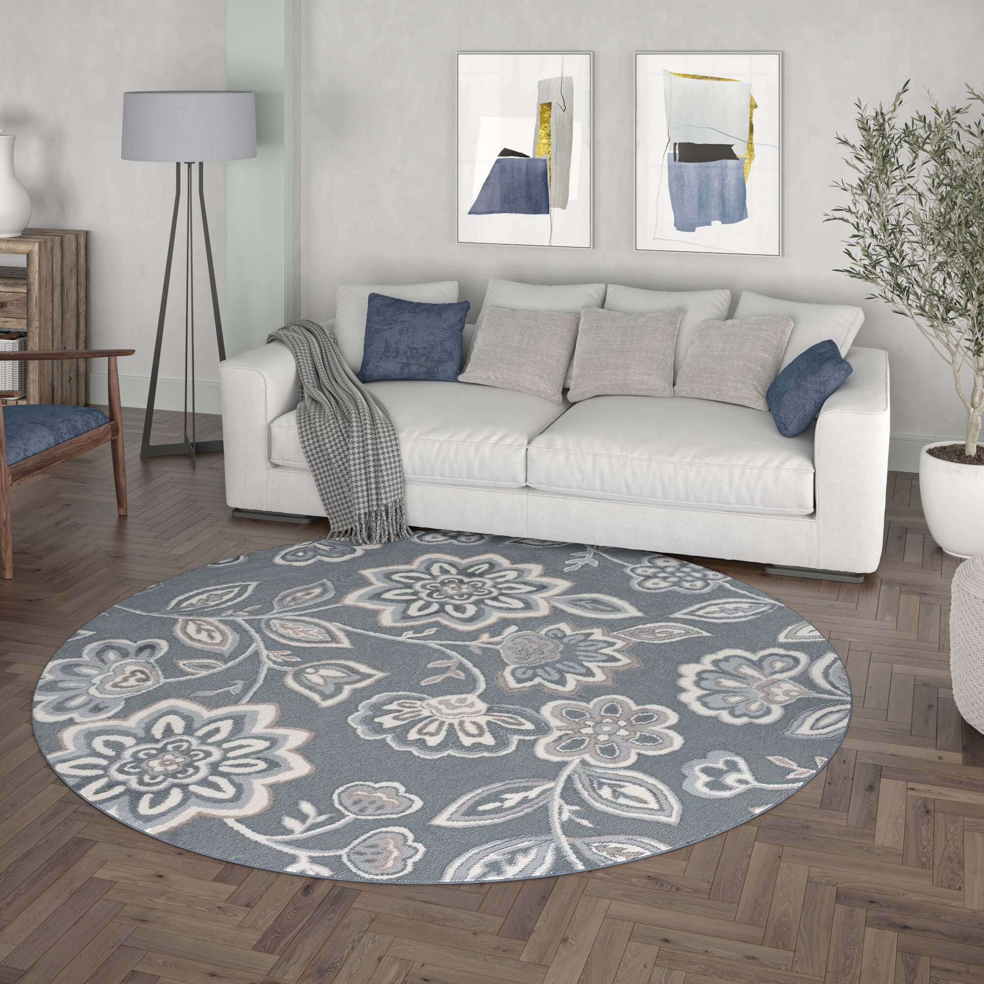 Tayse MDN3409 6RND rugs - View #6