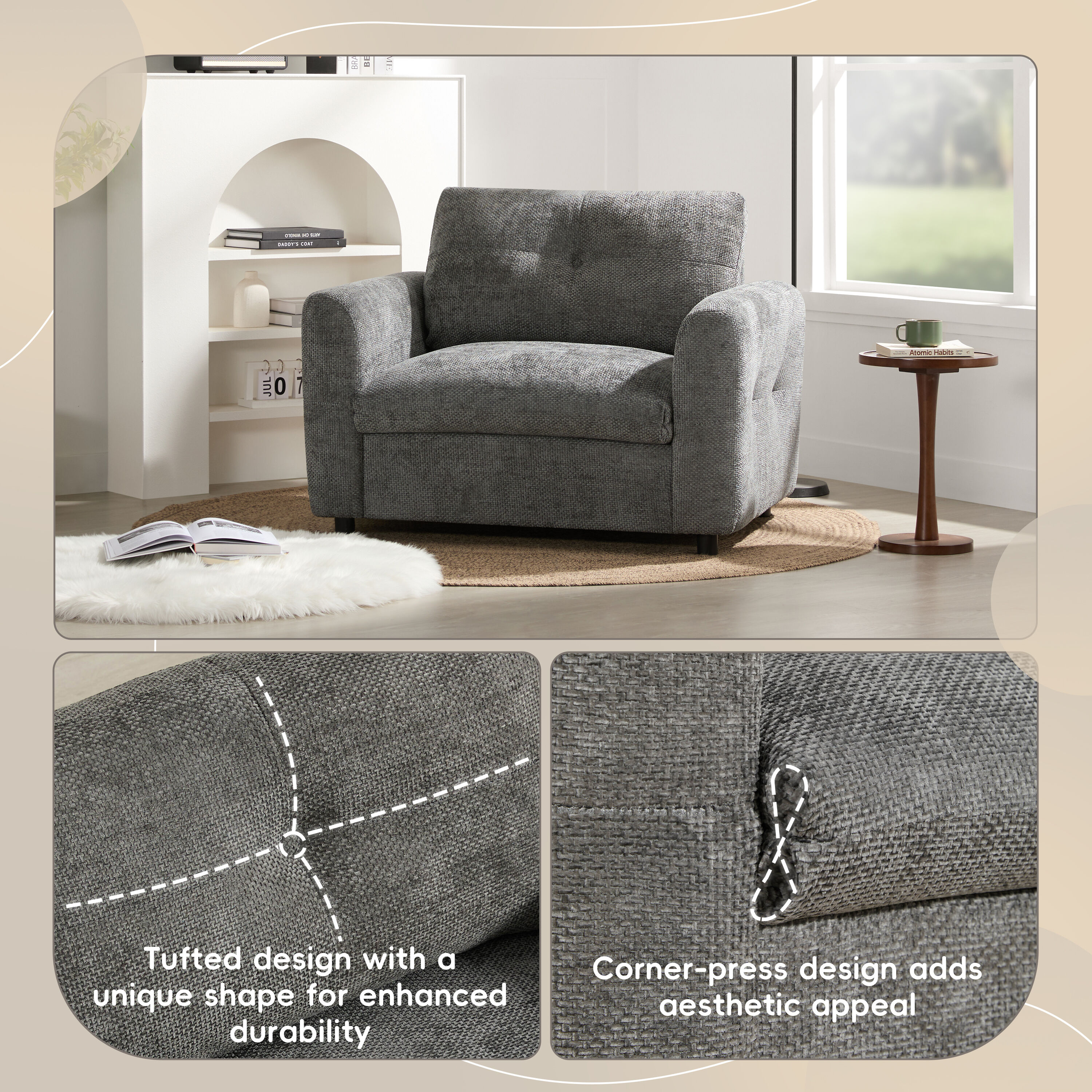 LOVMOR SF-WO-N723P305133E Sofas-Loveseats - View #4