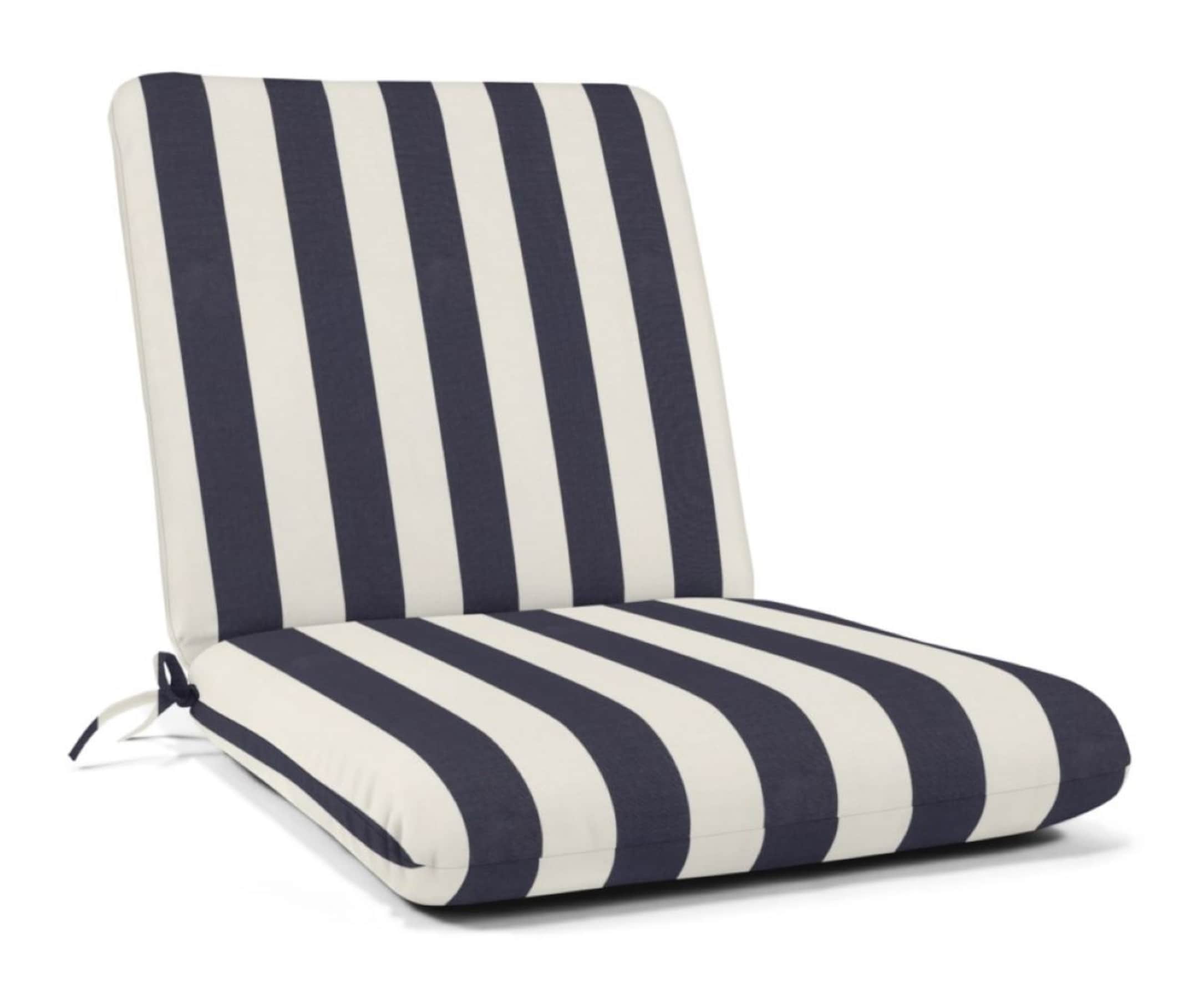 Sunbrella DS2110-3492 Club Cushion Fabric 22-in x 22-in Maxim Navy Patio chair cushion