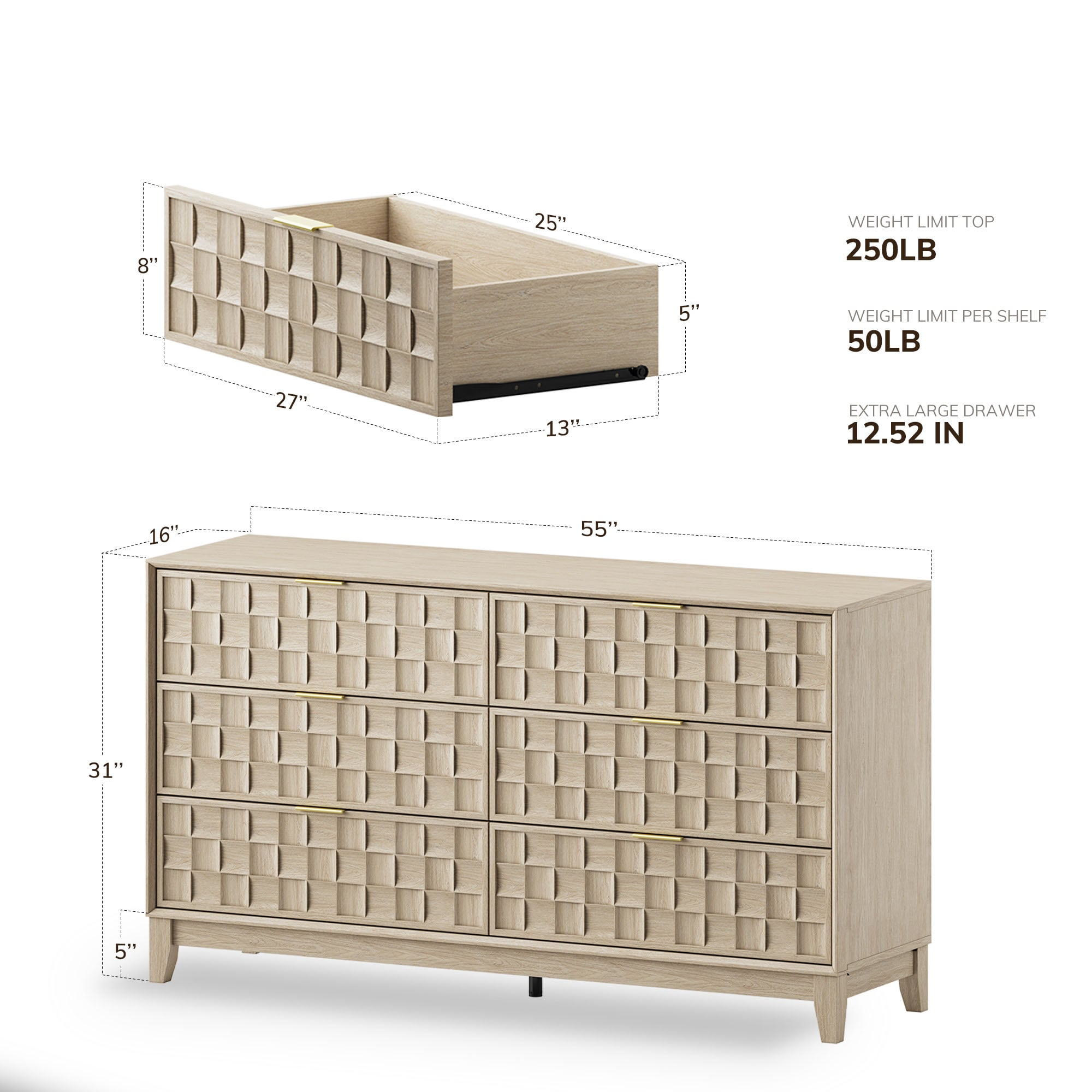 Colamy LS-LSTSC01-OAK chests - View #3