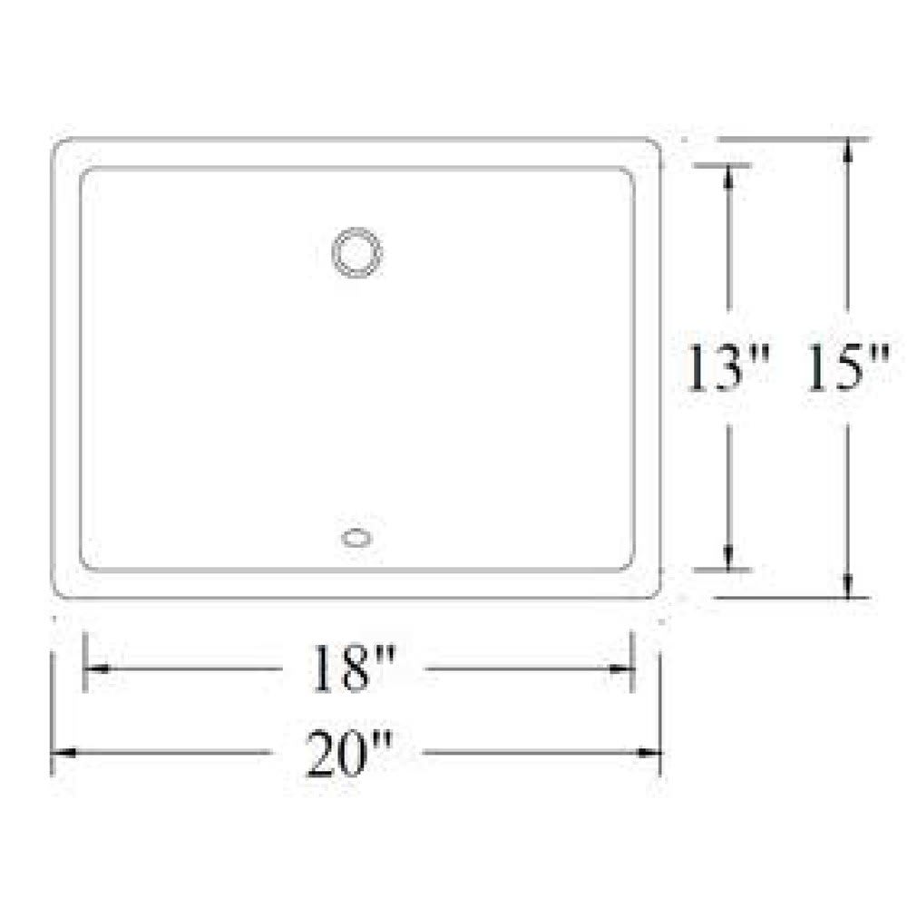 Nantucket UM-18X13-W Bath-Sink - View #2
