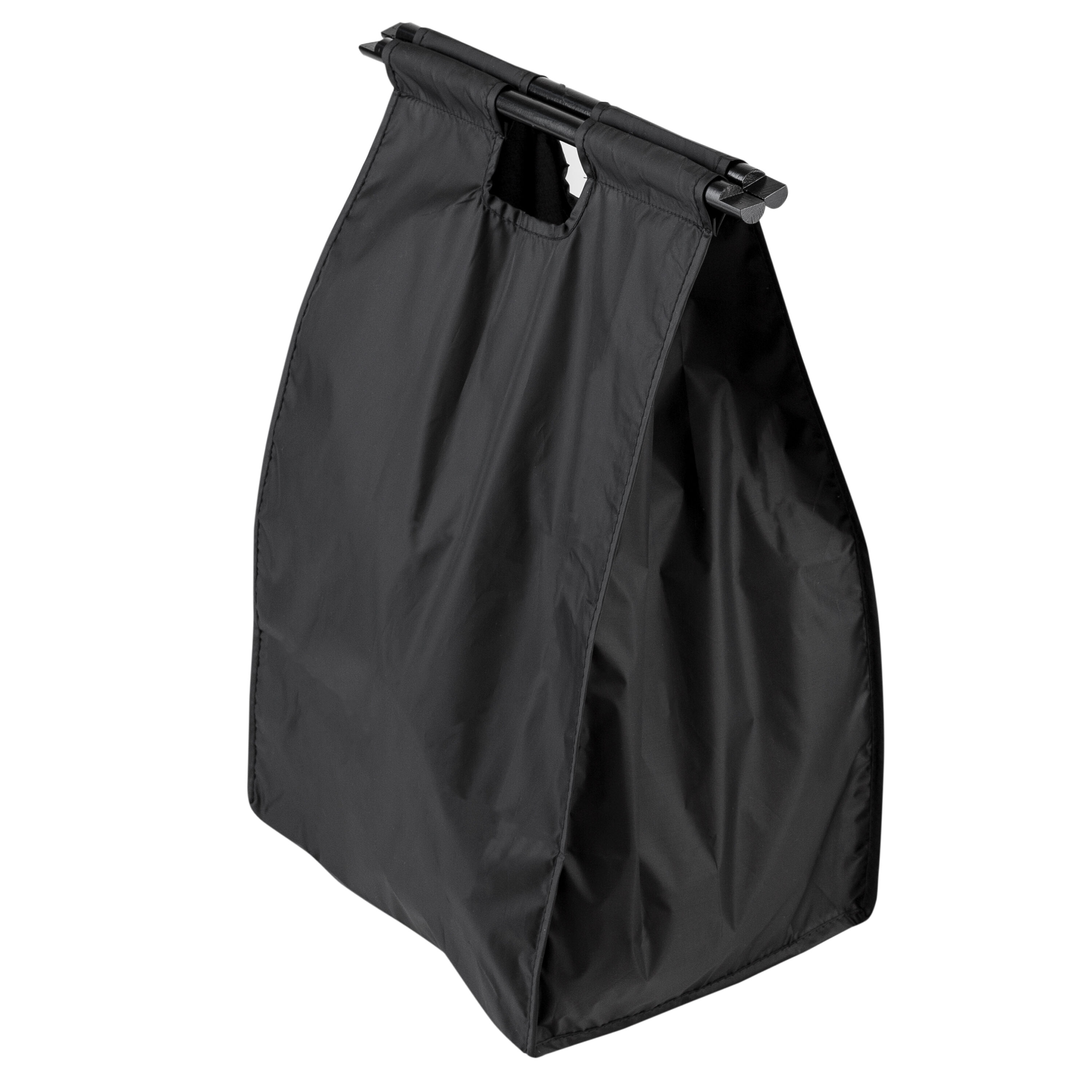 Black Double Sorter Folding Laundry Table with Removable Bags