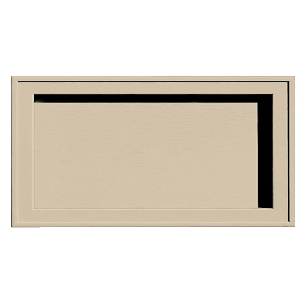 Builders Edge 130120002011 7.5-in x 14.25-in Sandalwood Vinyl Universal Mounting Block