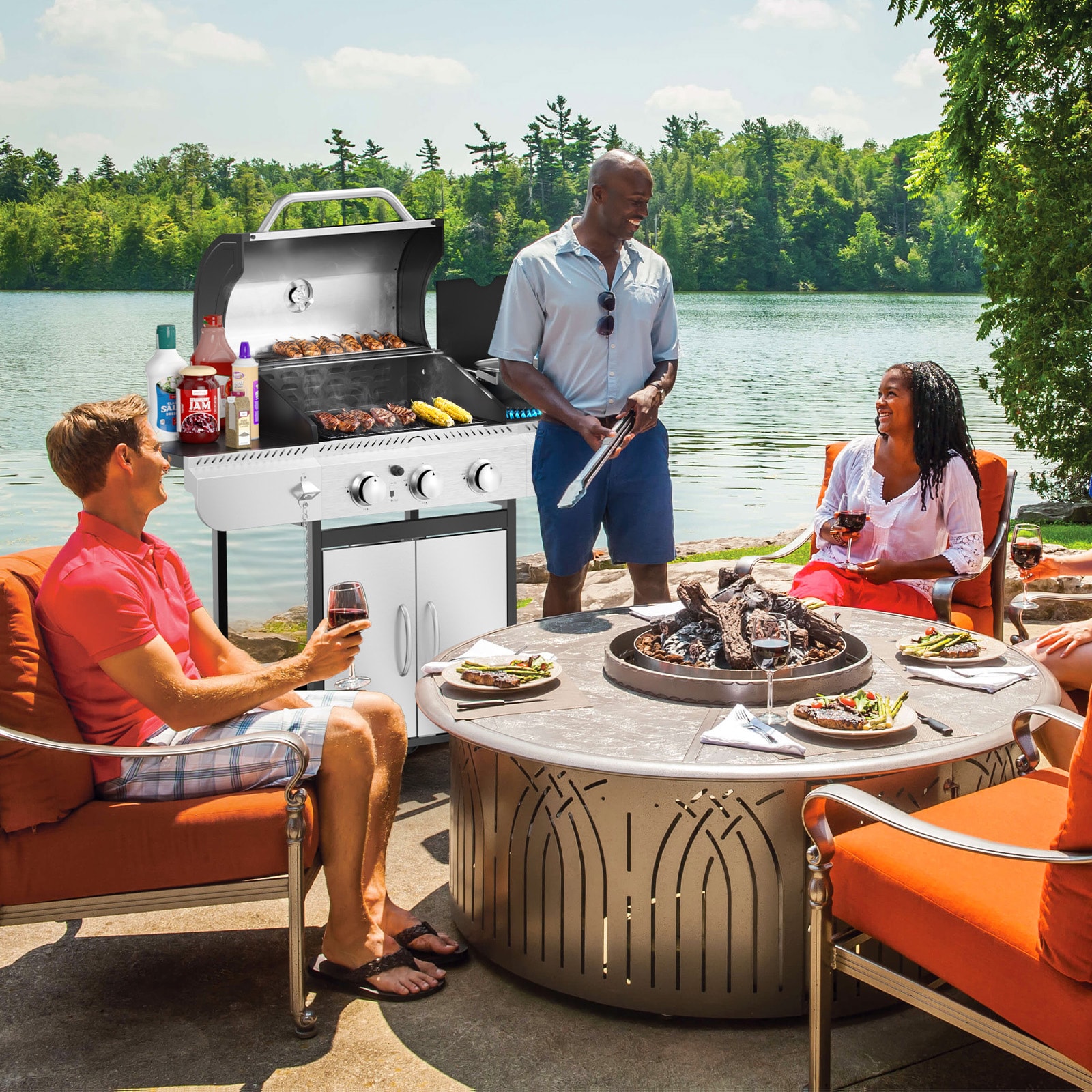 COWSAR LSG01GG41B Gas-Grill - View #4