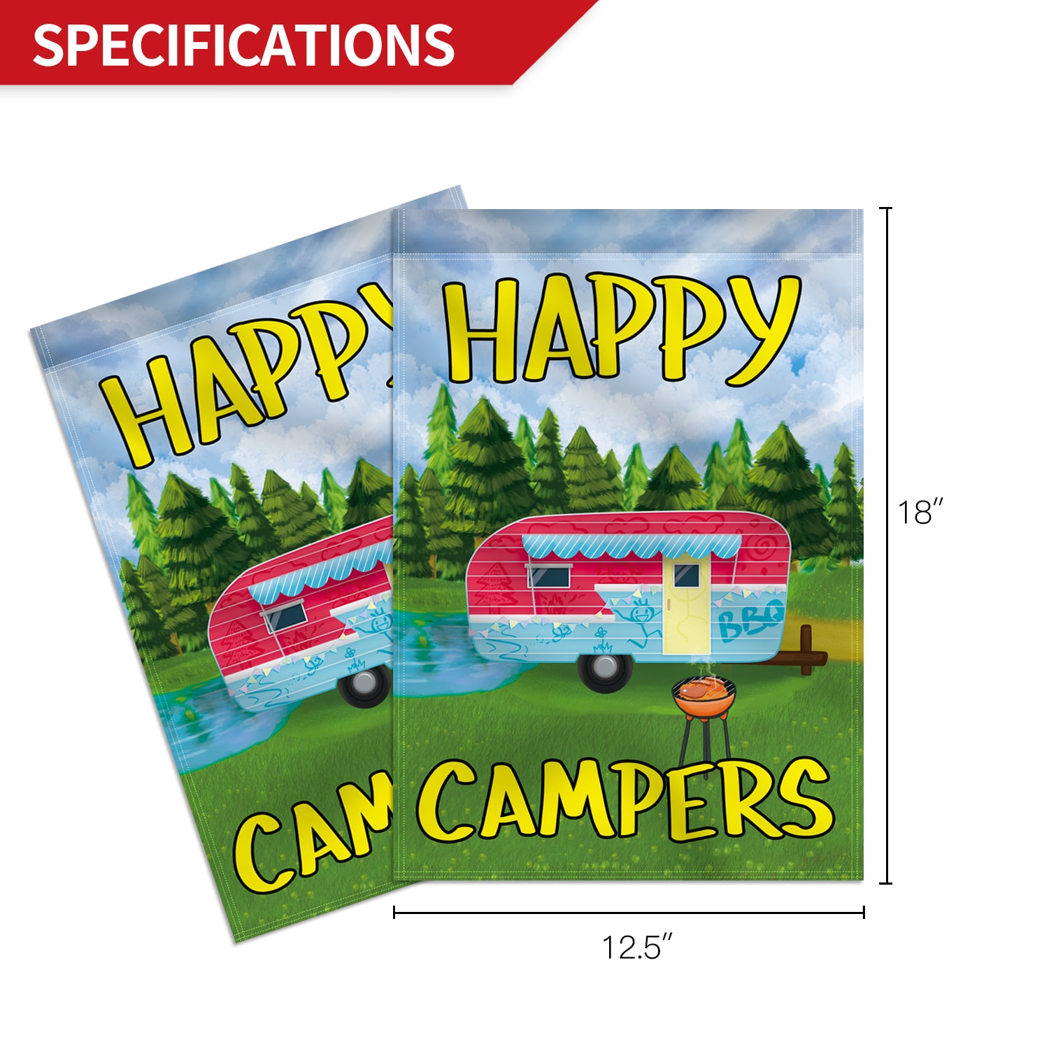 Anley A.FLAG.GARDEN.CAMPER Decorative-Banner-Flags - View #4