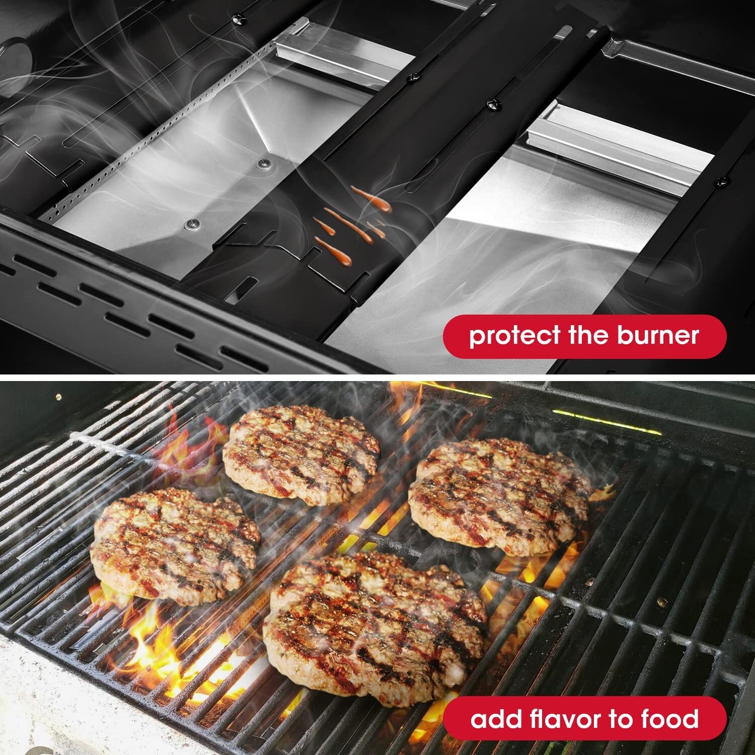 ITOPFOX LIT0601I069 Gas-Grill-Heat-Plates-Briq-Grates - View #4