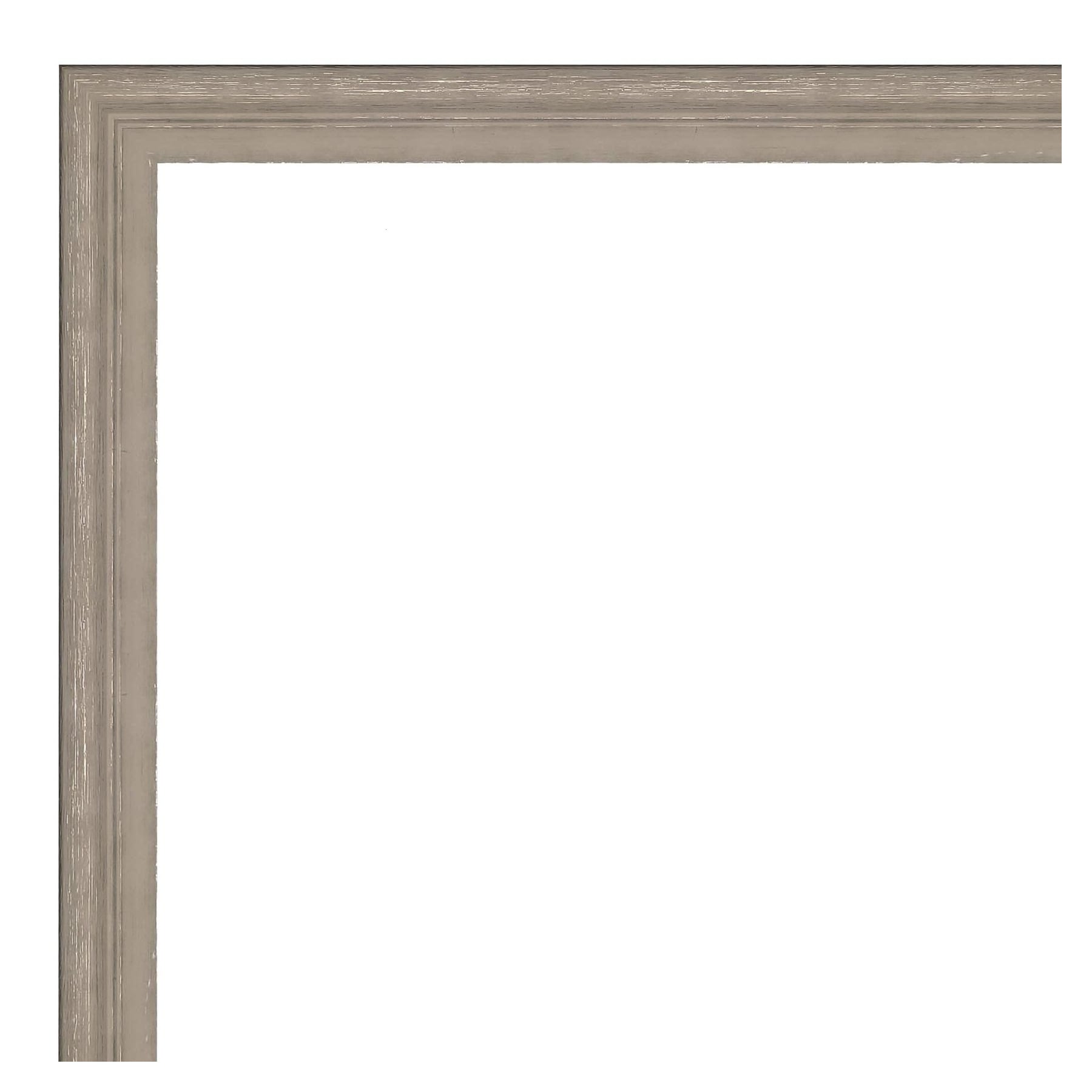 Amanti Art Grey Wash Curve Frame Collection 19-in x 20-in Framed ...