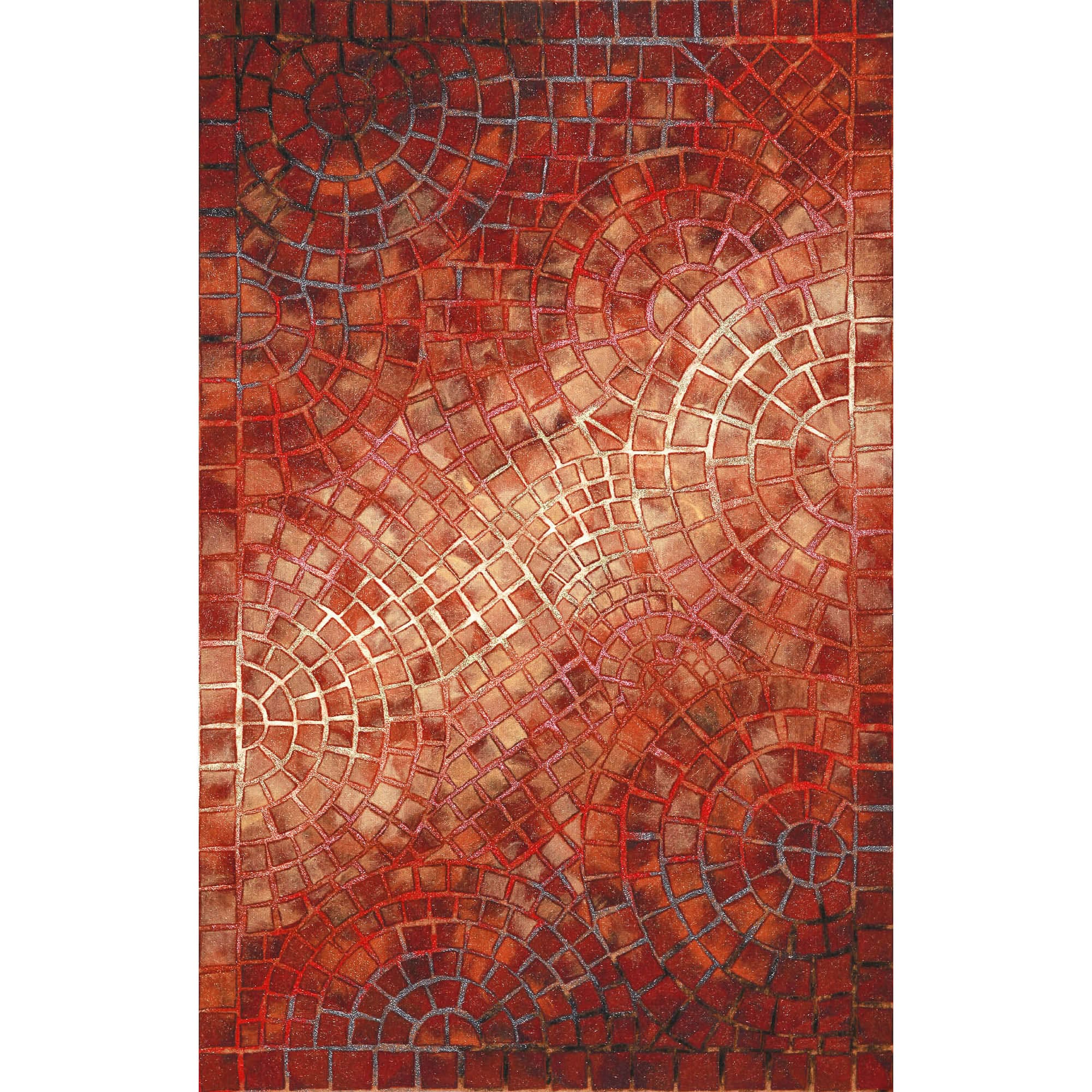 Blue Tropical Fish Hand-Tufted Indoor/Outdoor Runner Rug
