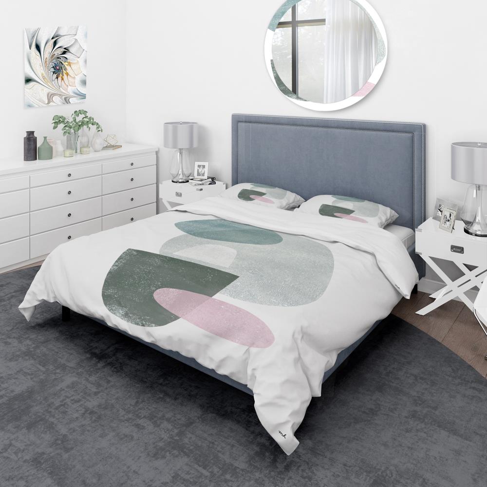 Designart BED30471-Q 3 -Piece Black Queen Duvet cover Set