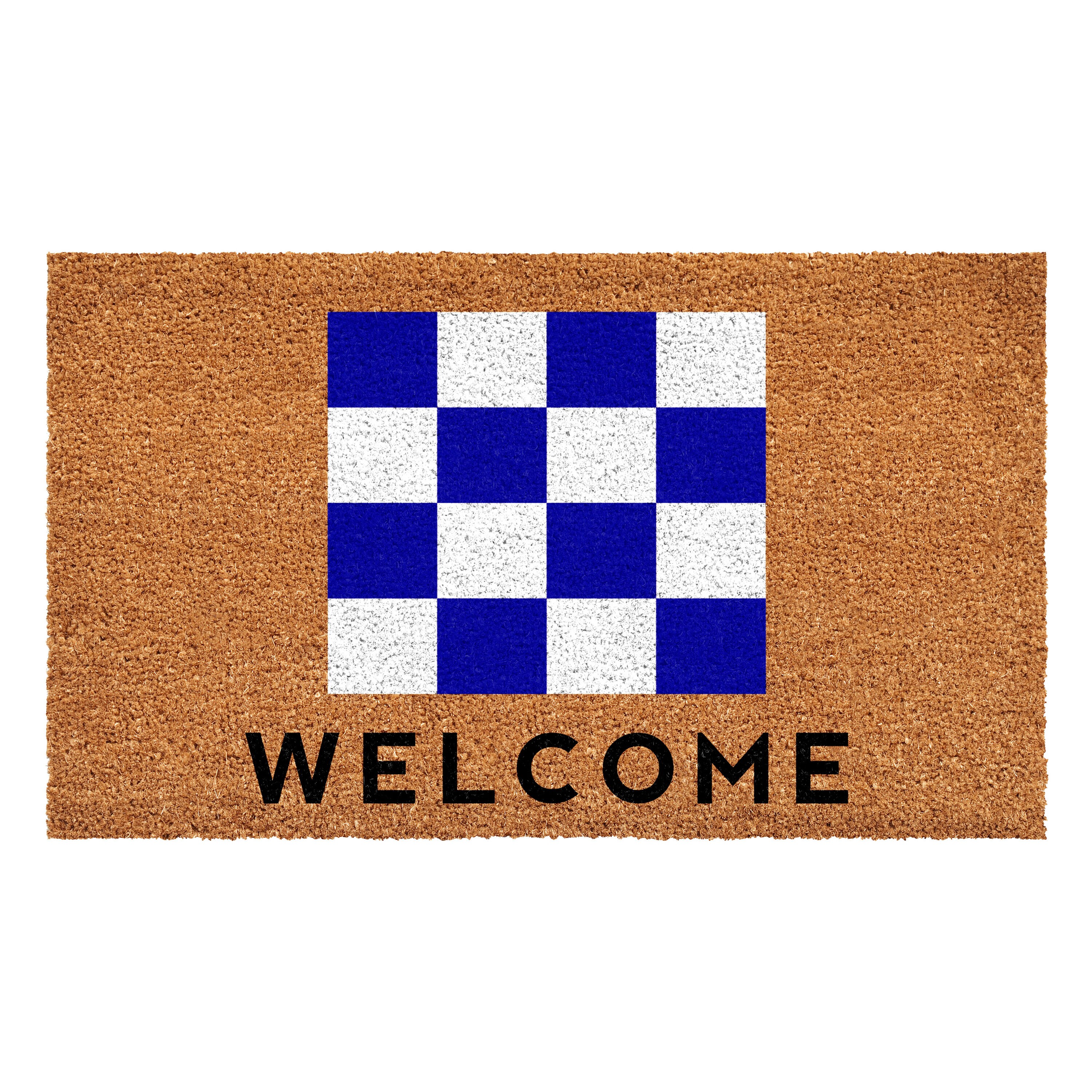 Callowaymills 108123672N 36-in x 72-in Multi Coir/Vinyl Non-Slip Grip Indoor or outdoor Decorative Door Mat
