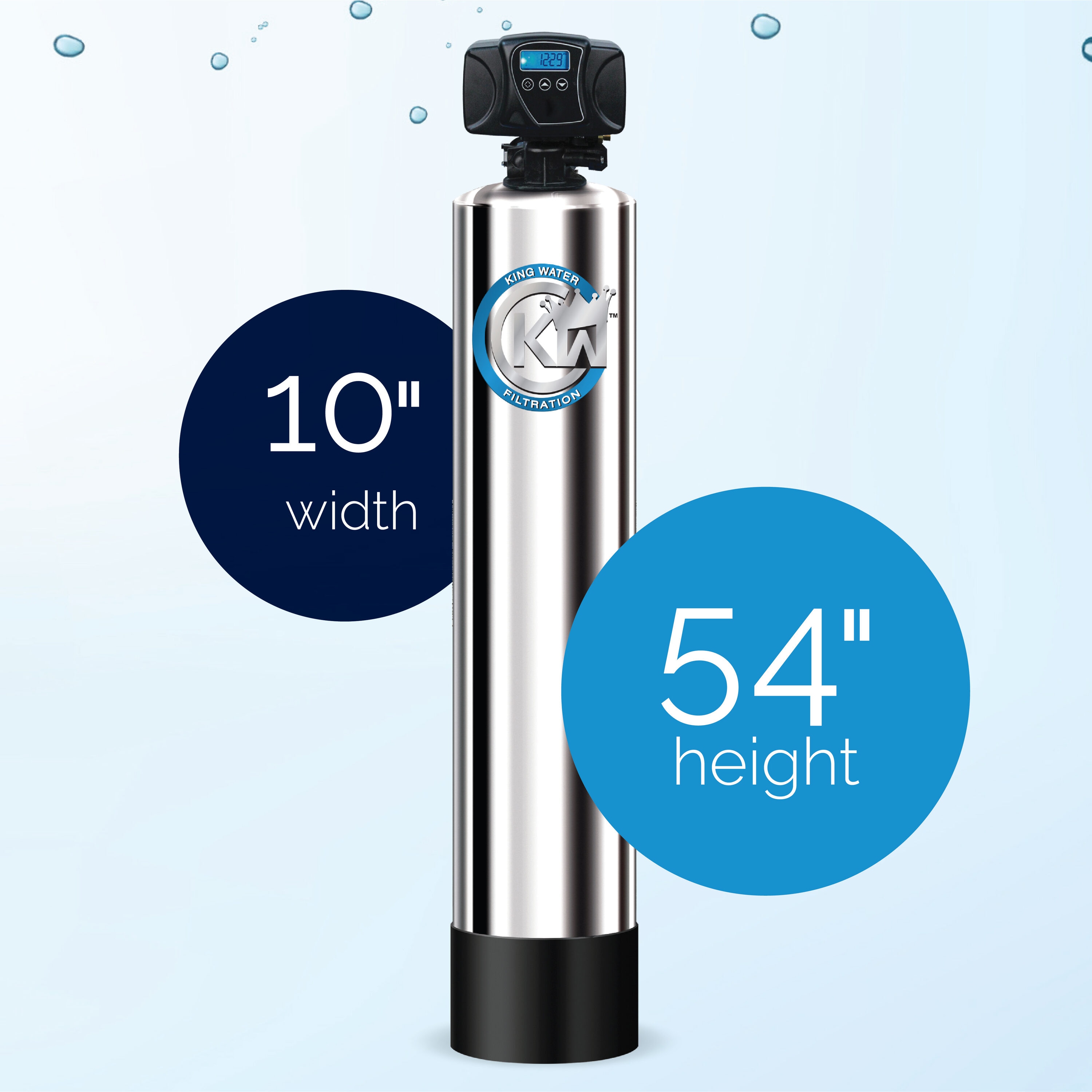 King Water Filtration Platinum Five-Stage 20-GPM GAC Whole House Water Filtration System | KW-PLA-MUN-1054