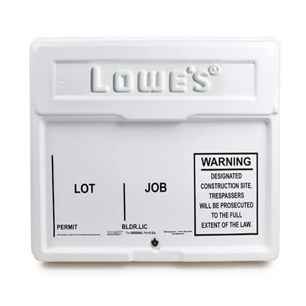 21-in Plastic Permit box #10103