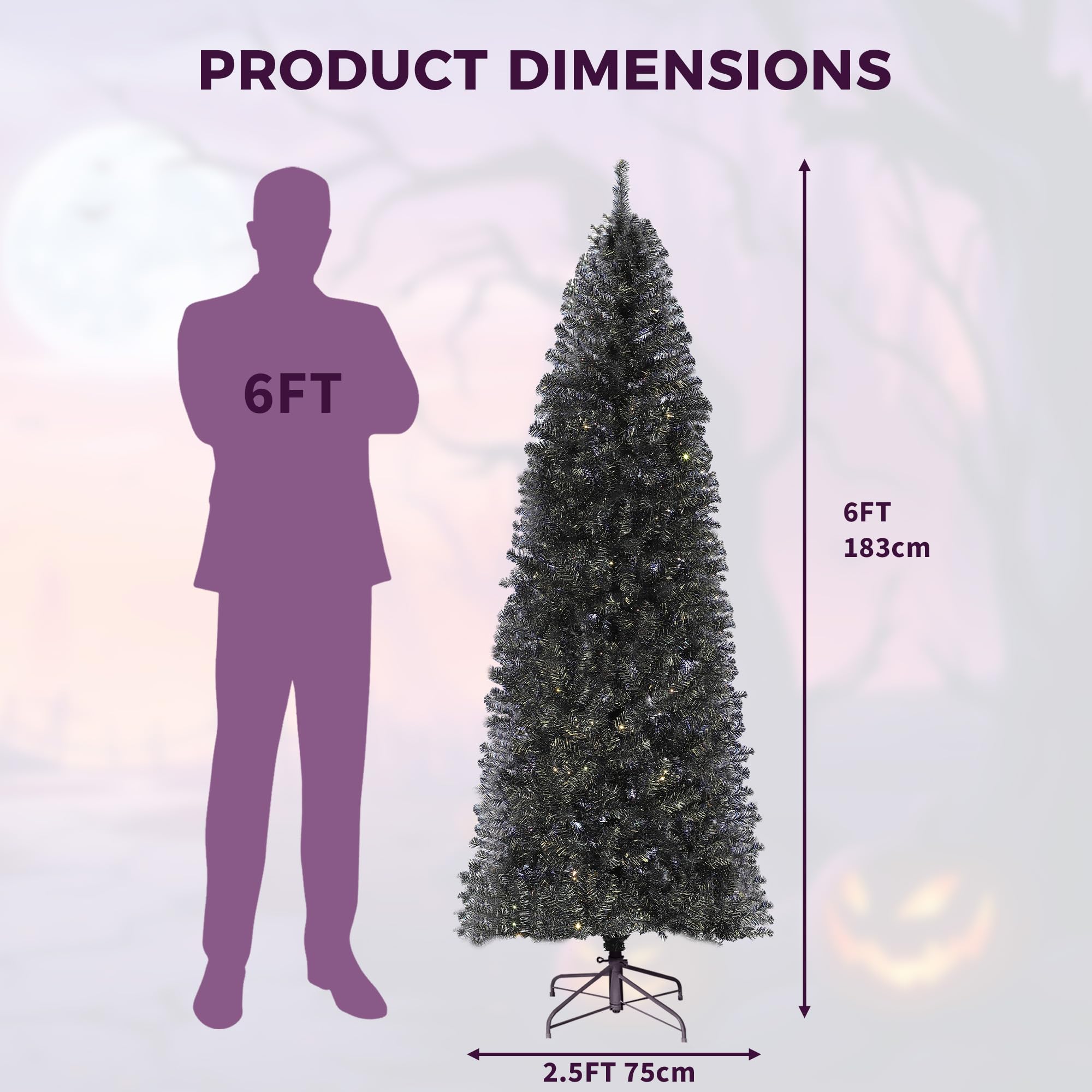 Aoile CKQSBXN77LJ0DBJ Artificial-Christmas-Trees - View #3