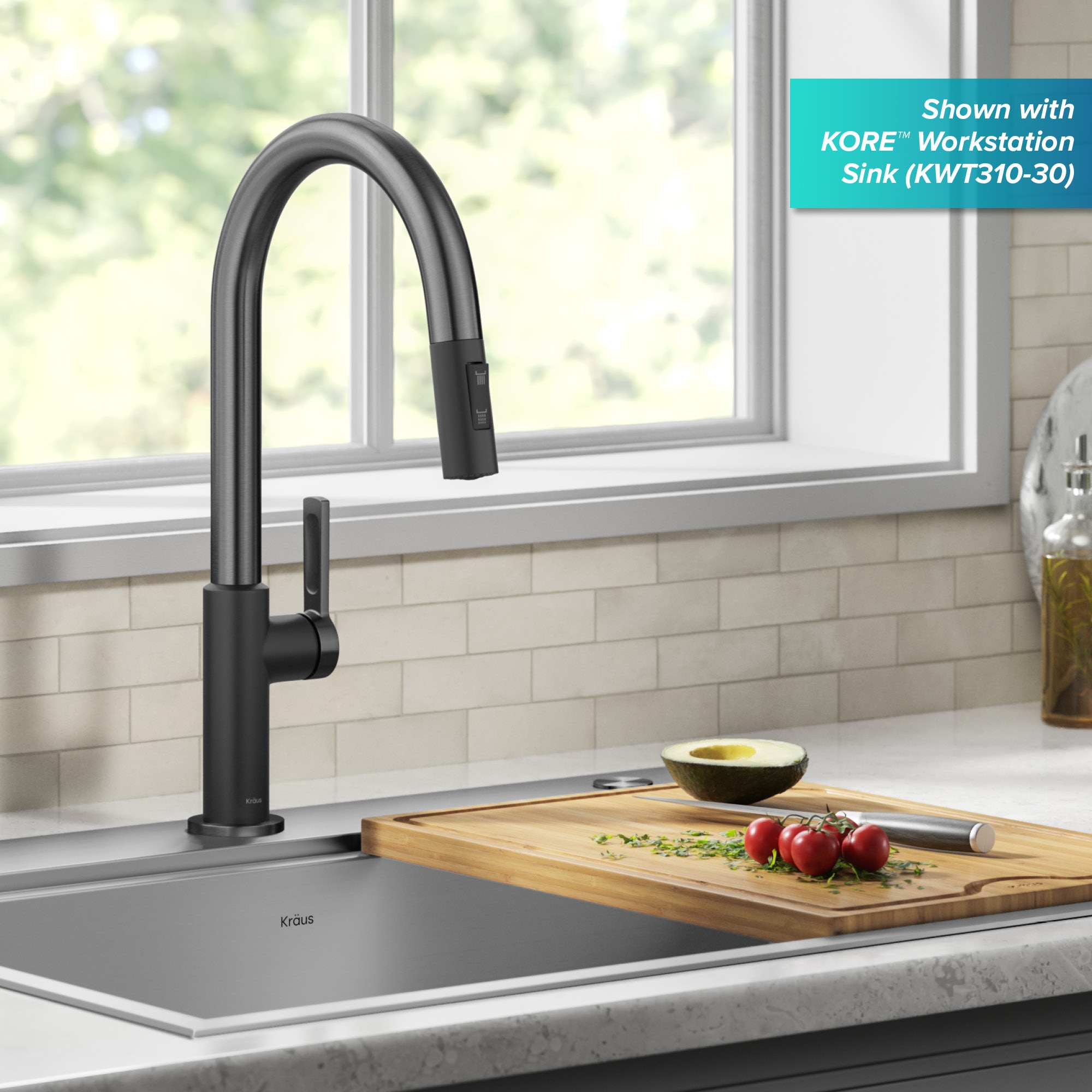 Kraus KPF-2820MBSFSB Kitchen-Faucets - View #4