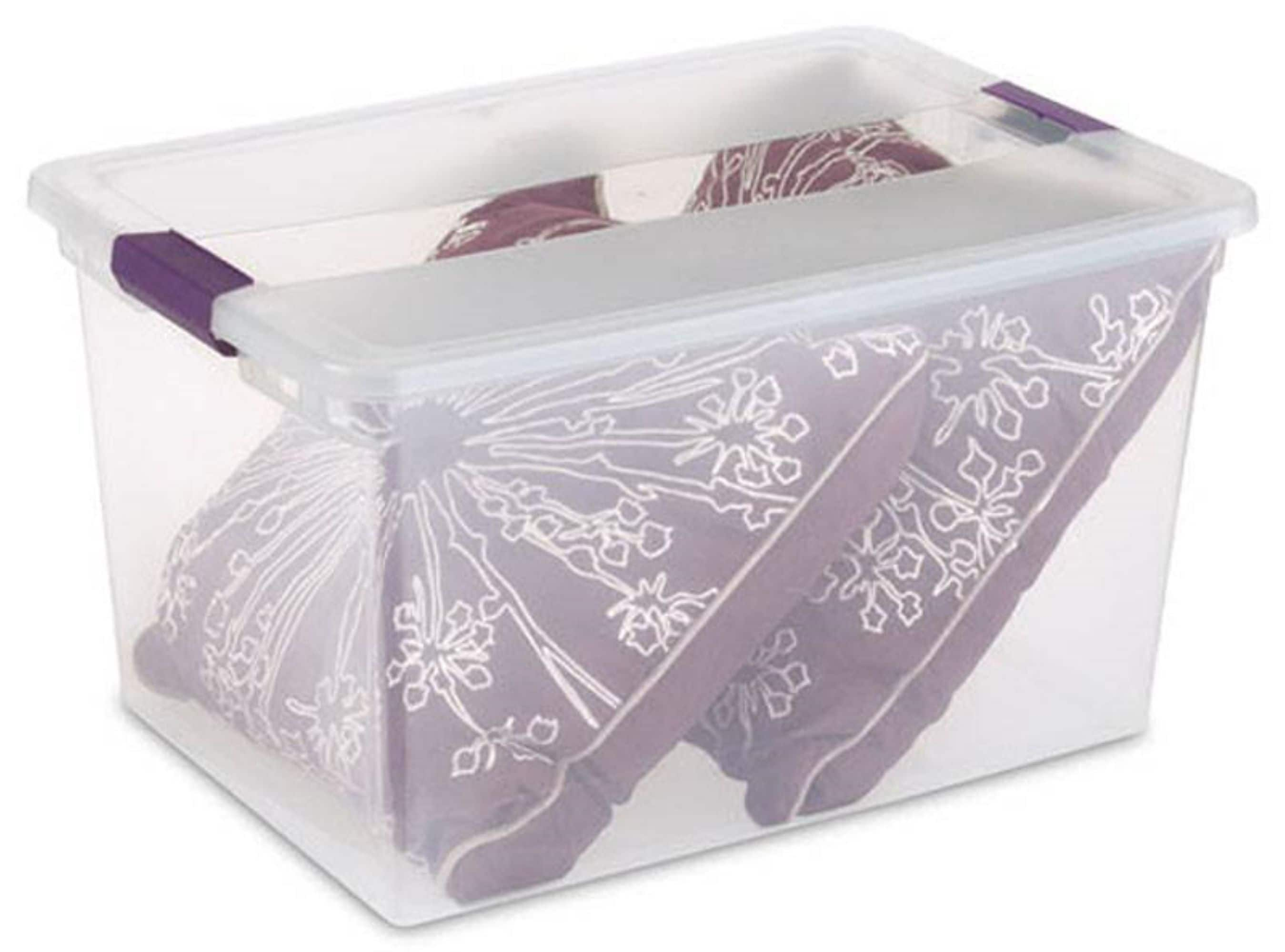 Sterilite Corporation 12-Pack Medium (64-Quart) Clear Tote with