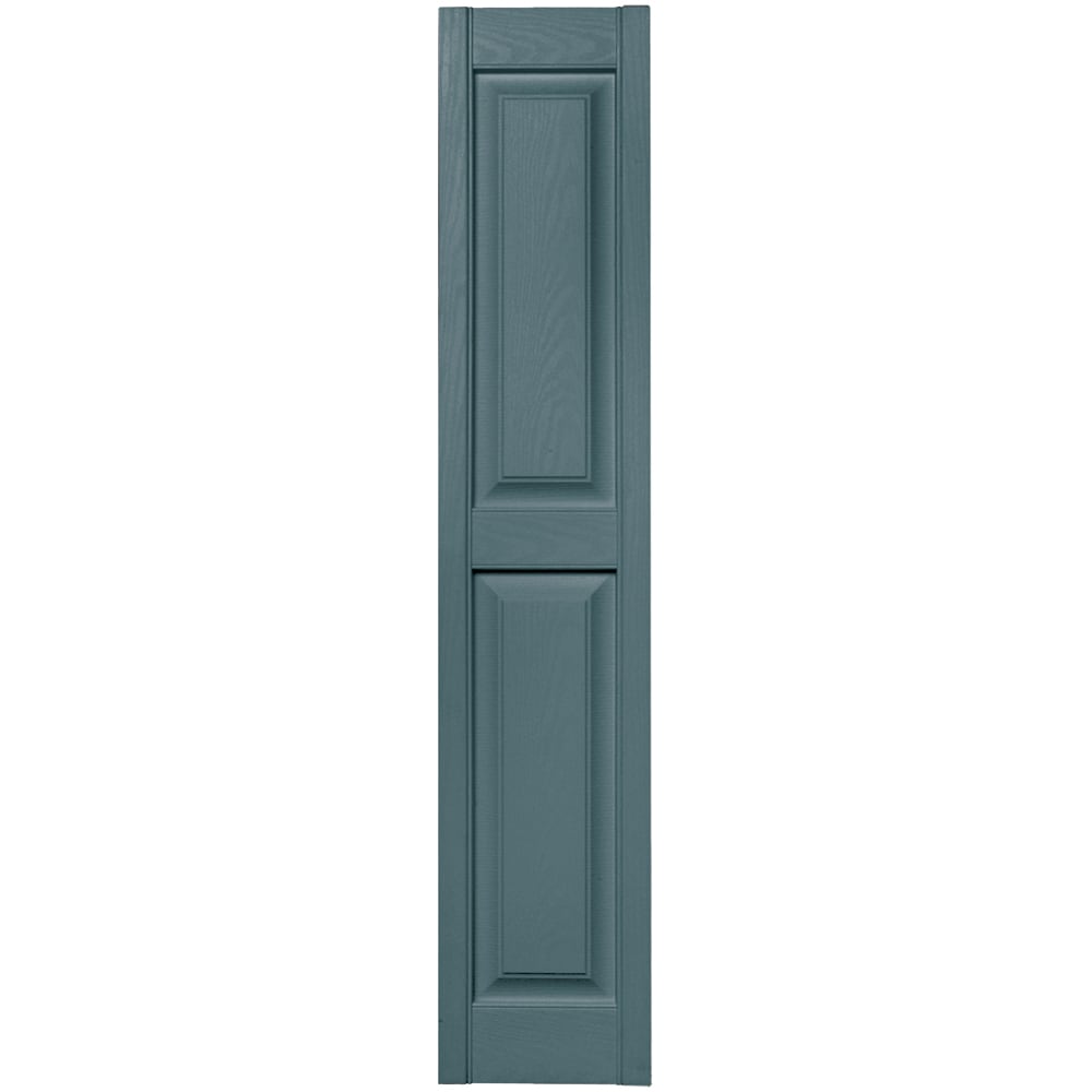 Vantage V4711259004 12-in W x 58.875-in H Wedgewood Blue Raised Panel Exterior Shutters