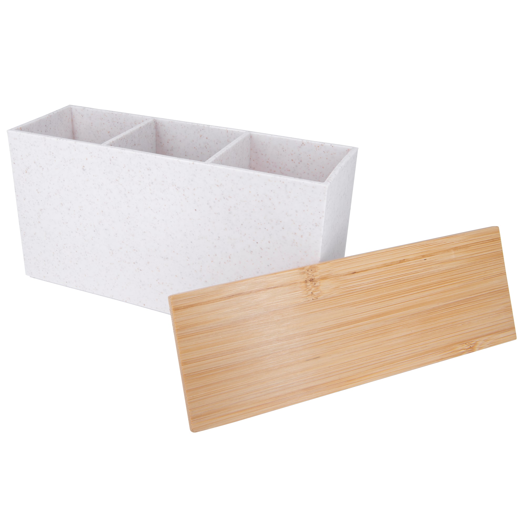 AMG Bath Collections AC063DSWHT White Plastic Bathroom organizer