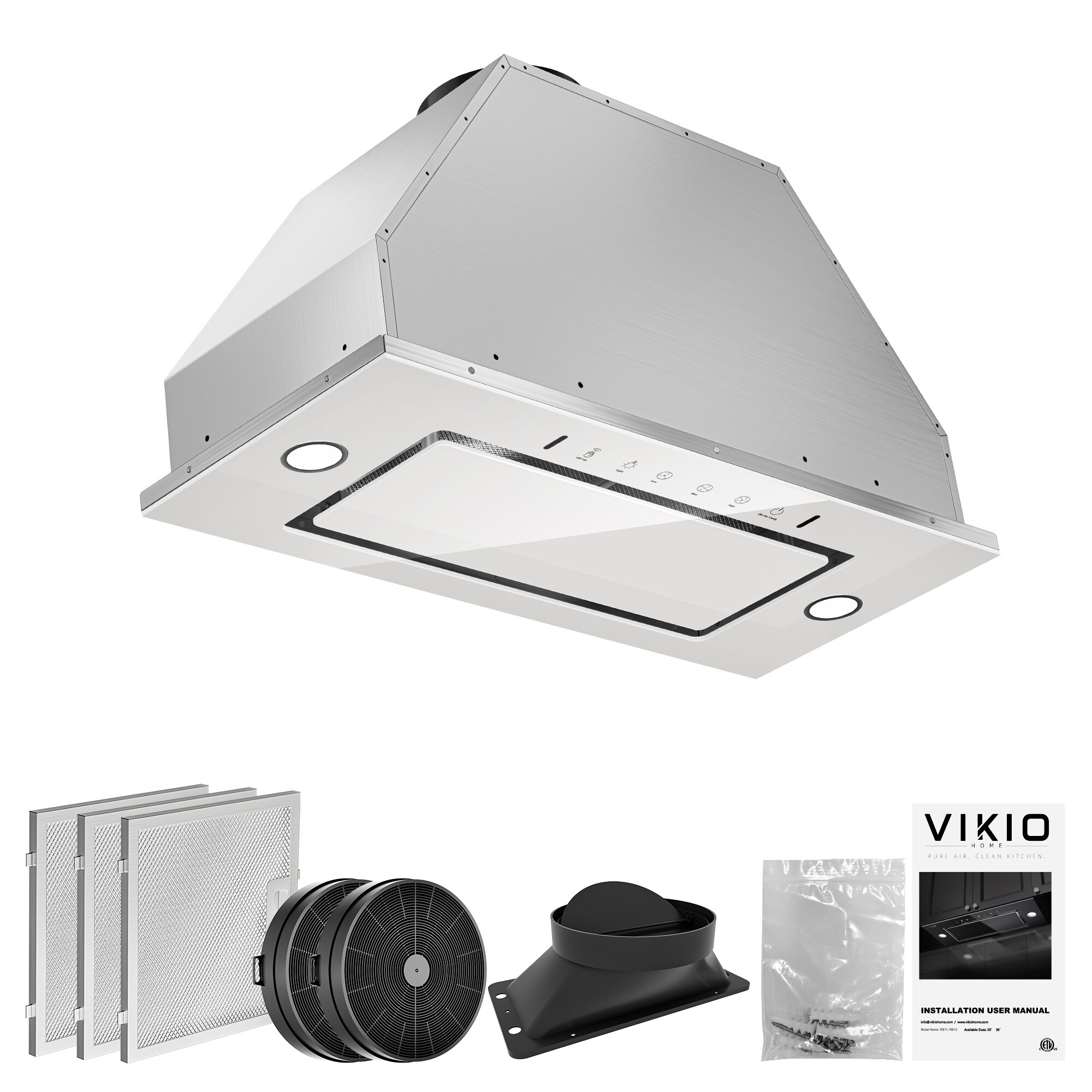VIKIO VKLB0136W Undercabinet-Range-Hoods - View #12