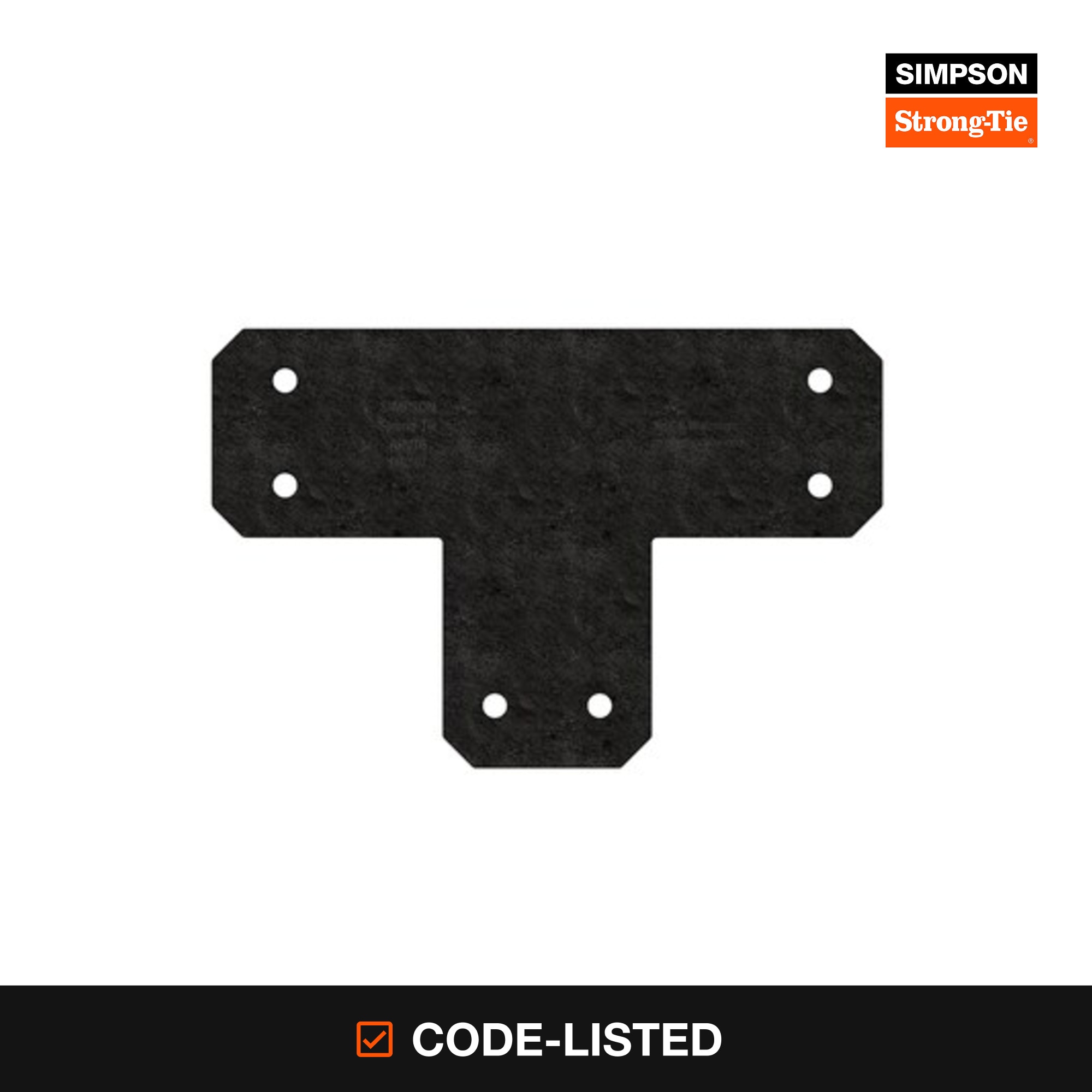 Simpson Strong-Tie Outdoor Accents Avant 10-1/2-in 12 -Gauge Powder-coated Steel T-strap Wood to wood