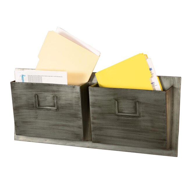Industrial Metal Two Slot Mailbox - Horizontal Industrial Metal Two Slot Mailbox - Horizontal