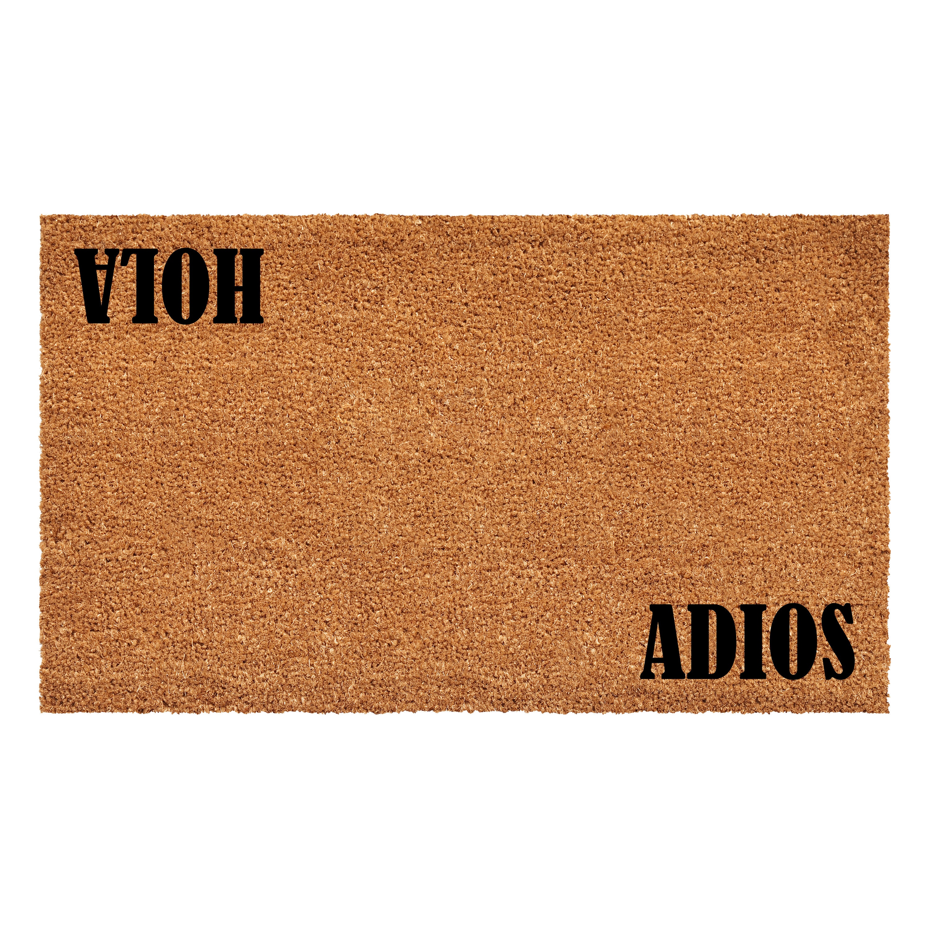 Callowaymills 108683672 3-ft x 6-ft Black, Natural Coir/Vinyl Rectangular Indoor or outdoor Decorative Door mat