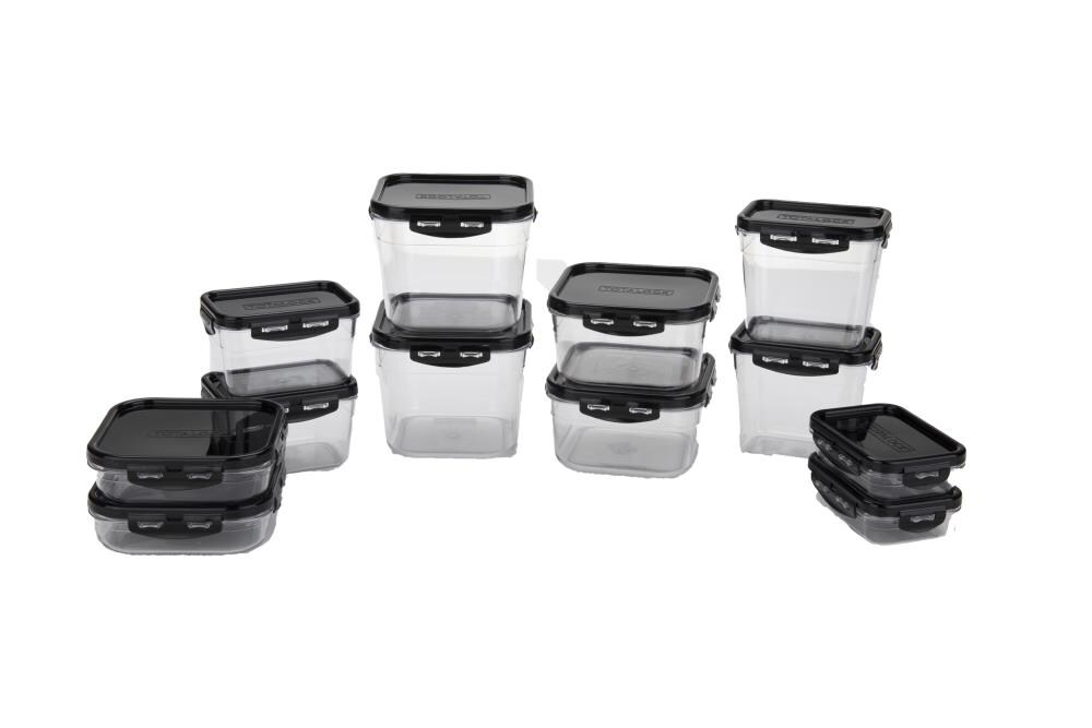 Mind Reader POLYSET7-BLK Multisize BPA-Free Food storage container