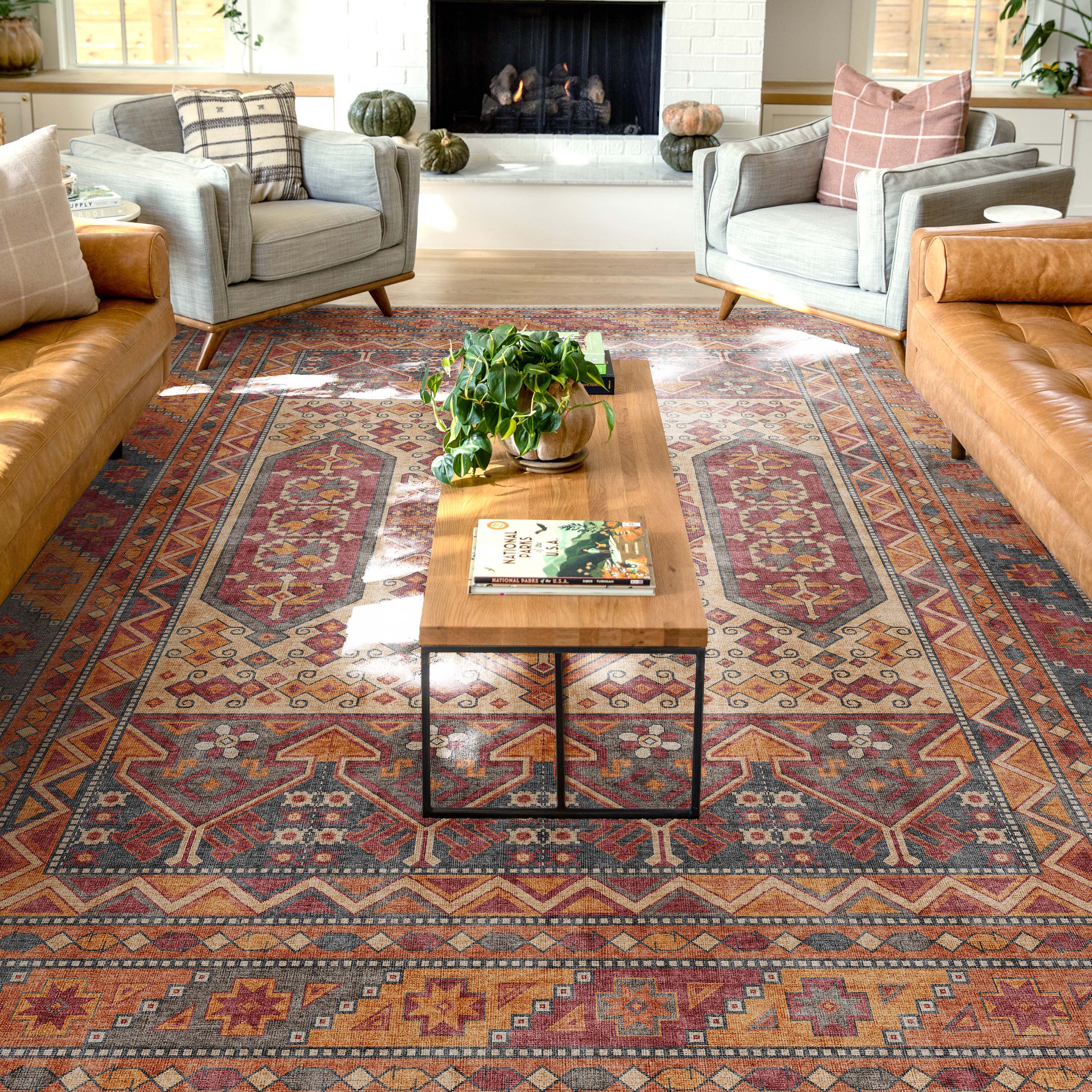 Well Woven W-AP-27A-8 Apollo 9 x 13 (ft) Flatweave Polyester Multi Color Rectangular Indoor Tribal Vintage Area rug