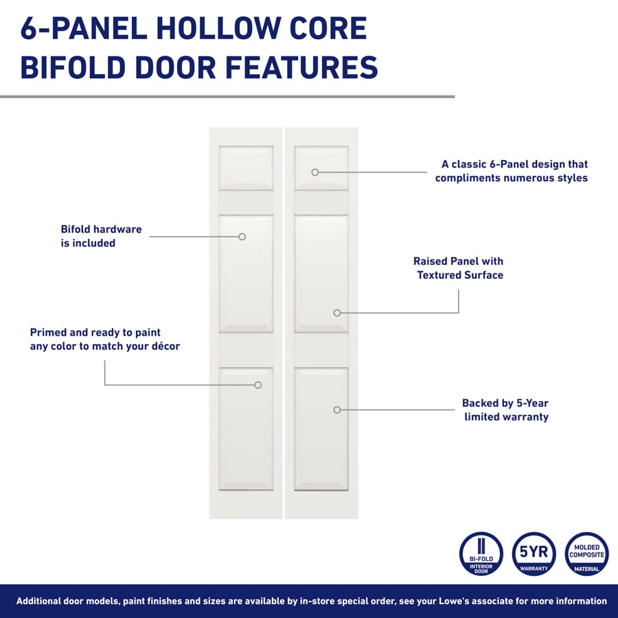RELIABILT 10082905 Bifold-Sliding-Closet-Doors - View #3