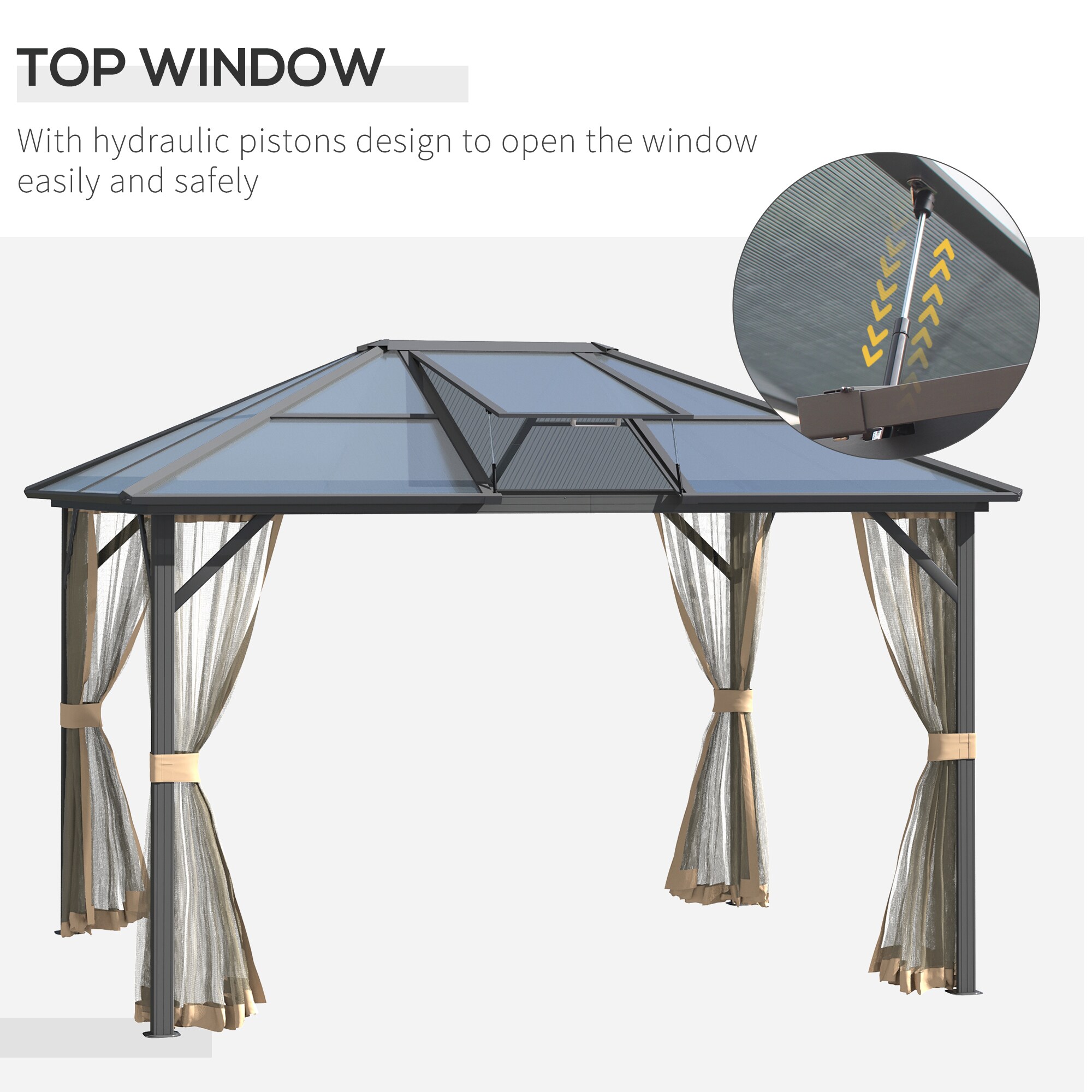 Flynama L-2225S00032 Wood-Resin-Gazebos - View #3