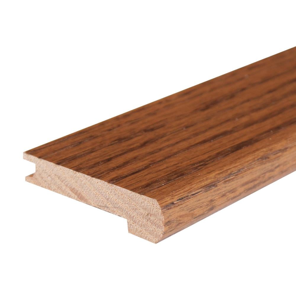 Flexco 1125449 Solid Wood Stair Nose 2.75-in x 78-in x 0.5-in Revere Pewter Prefinished Wood White oak Flush Stair Nosing