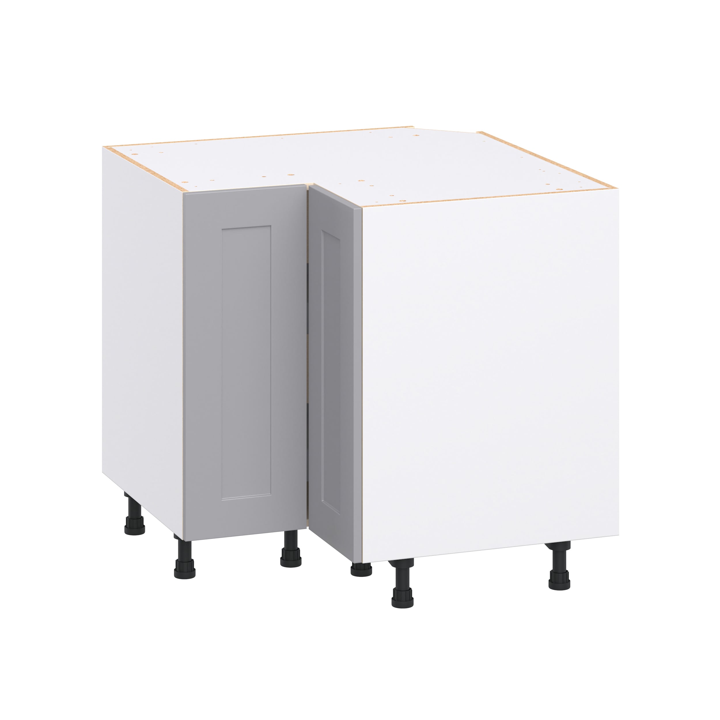 Hugo&Borg DSBC36LS(L/R)-BM Beaumont 36-in W x 34.5-in H x 36-in D Slate Gray Lazy susan Corner base Fully assembled Cabinet Flat Panel Shaker