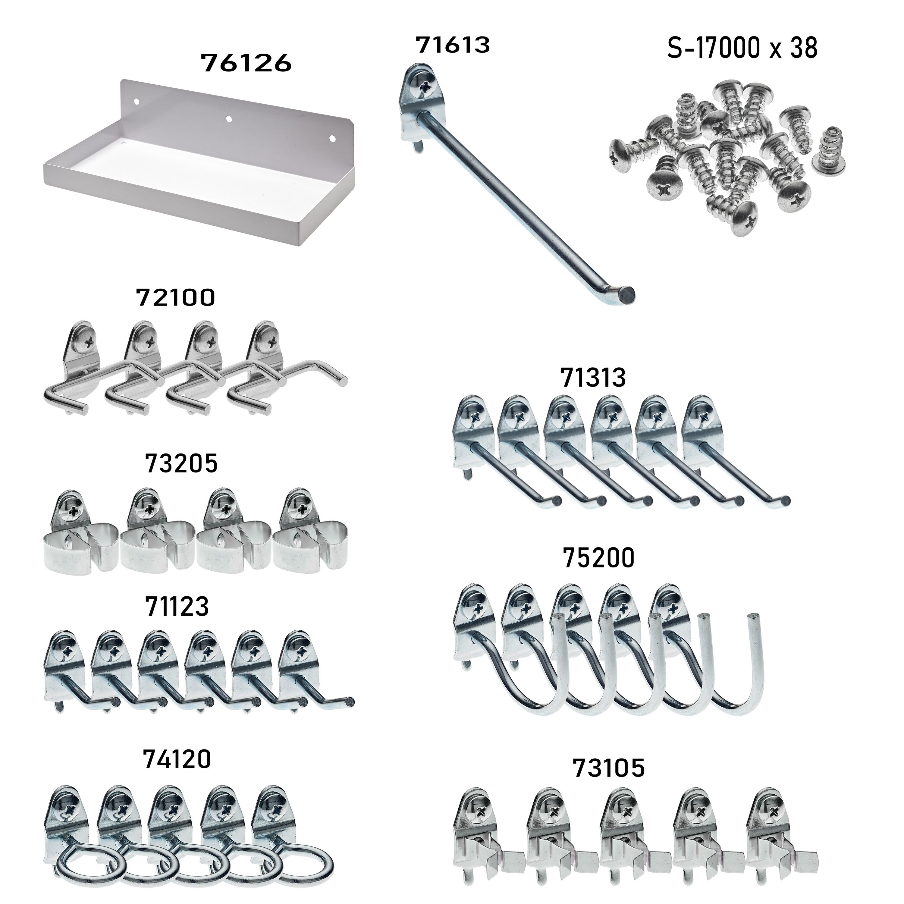 Triton Products 76126W-36 Pegboard-Acc - View #2