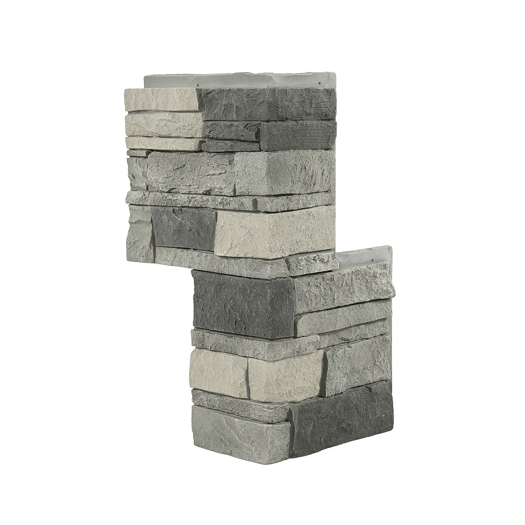 GenStone G2SSNSC Stacked Stone Outside Corner 2.82 Square feet Northern Slate Faux stone veneer