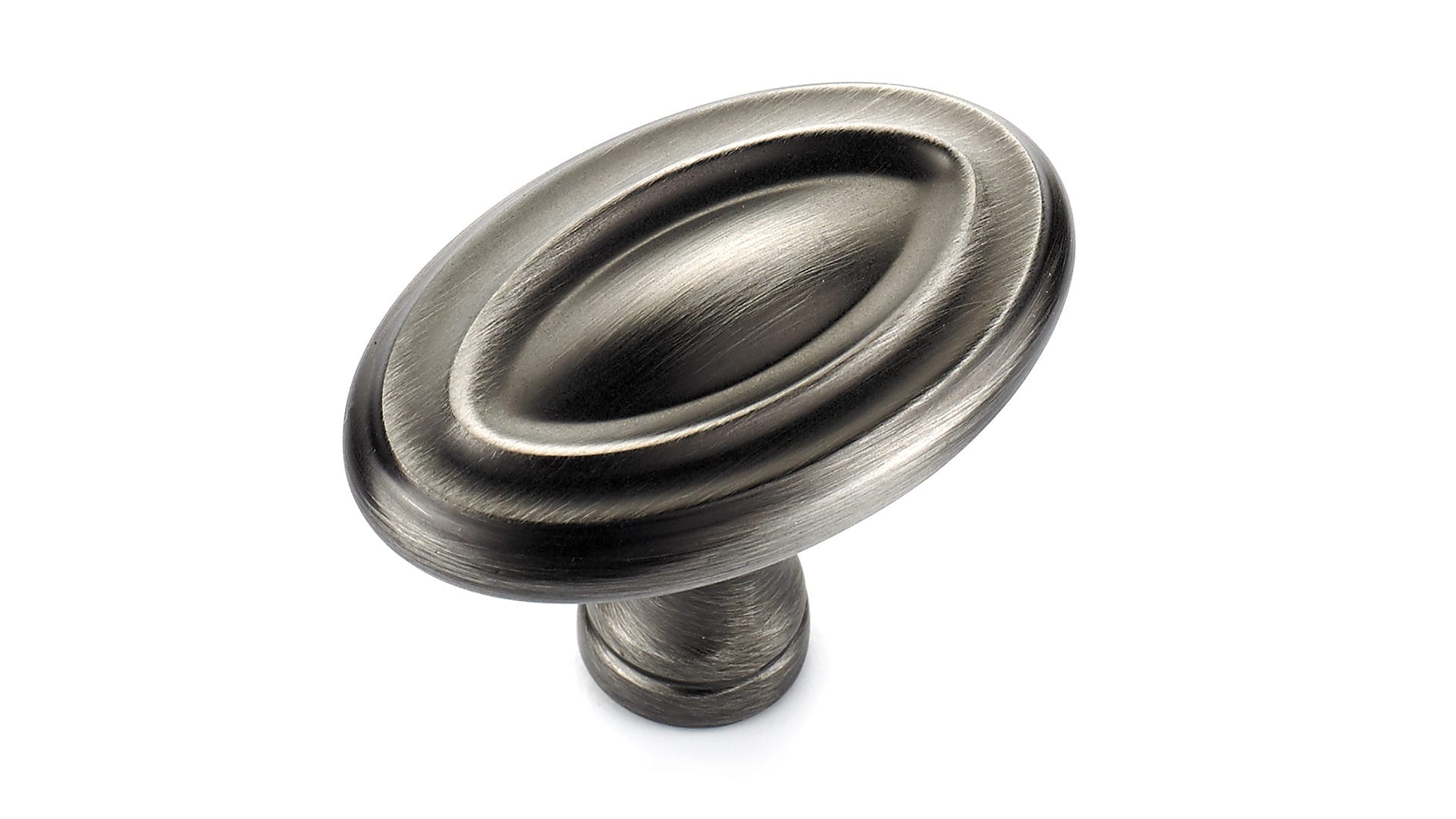 Richelieu BP74043143 Boucherville 1-11/16-in Antique Nickel Oval Traditional Cabinet Knob