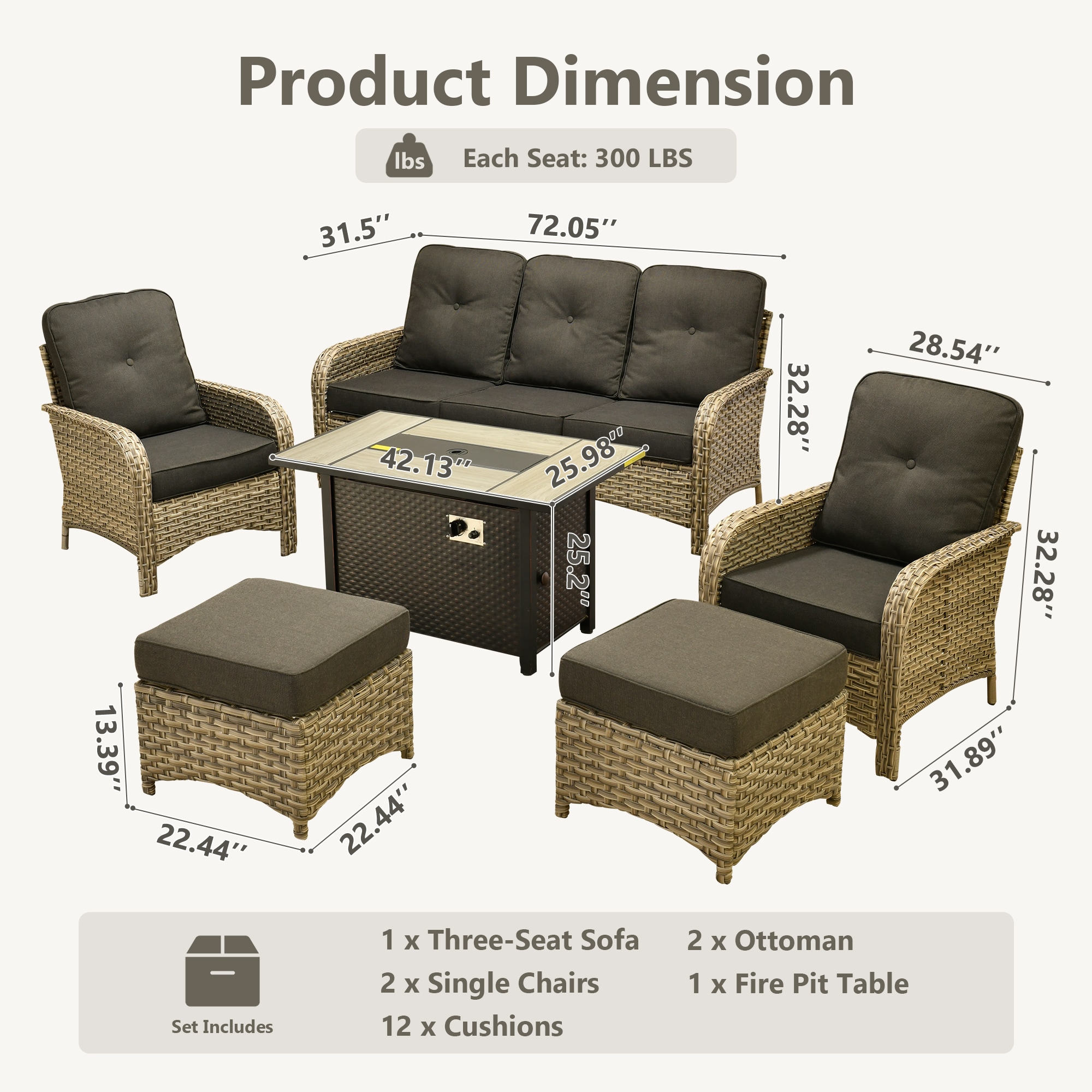 ALTRIGUS 6L-CFP03-VNC106-1-AL Patio-Conversation-Sets - View #3