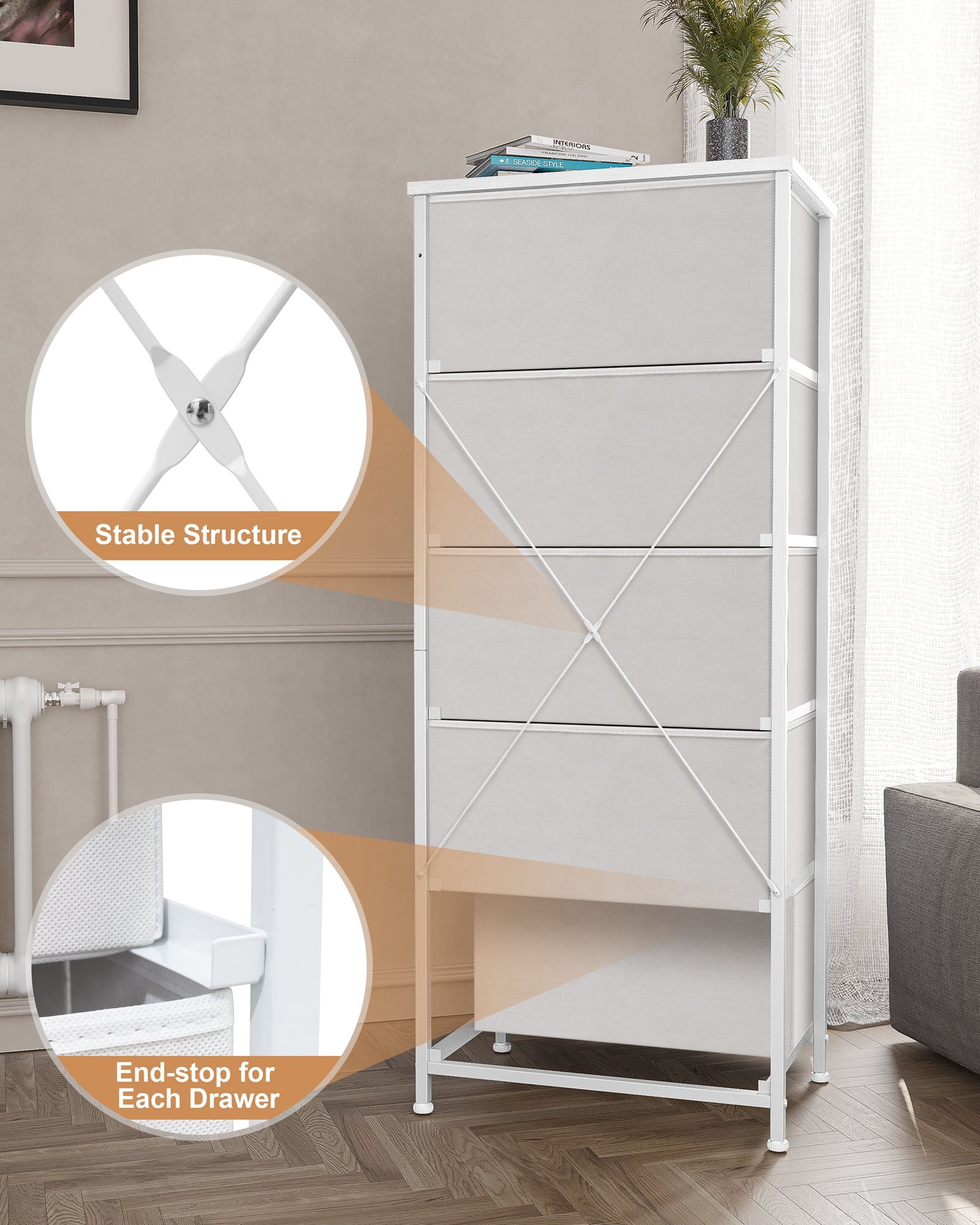Crestlive Products CL-HD005GRY dressers - View #4