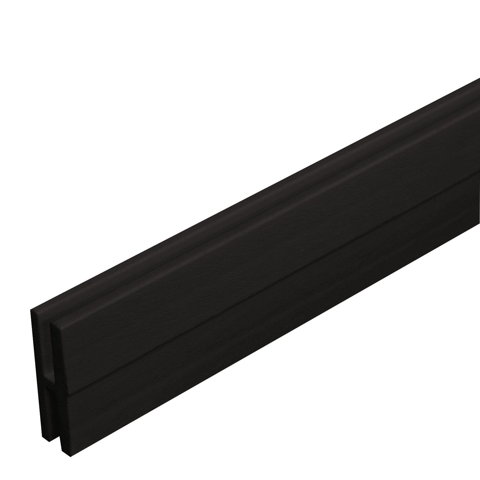 Freedom 1-in x 4-ft Black Vinyl Lattice divider #73056362