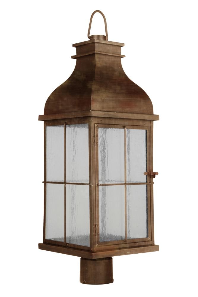 Craftmade ZA1825-WC-LED Vincent 26.75-Inches Weathered copper Traditional Outdoor Post light