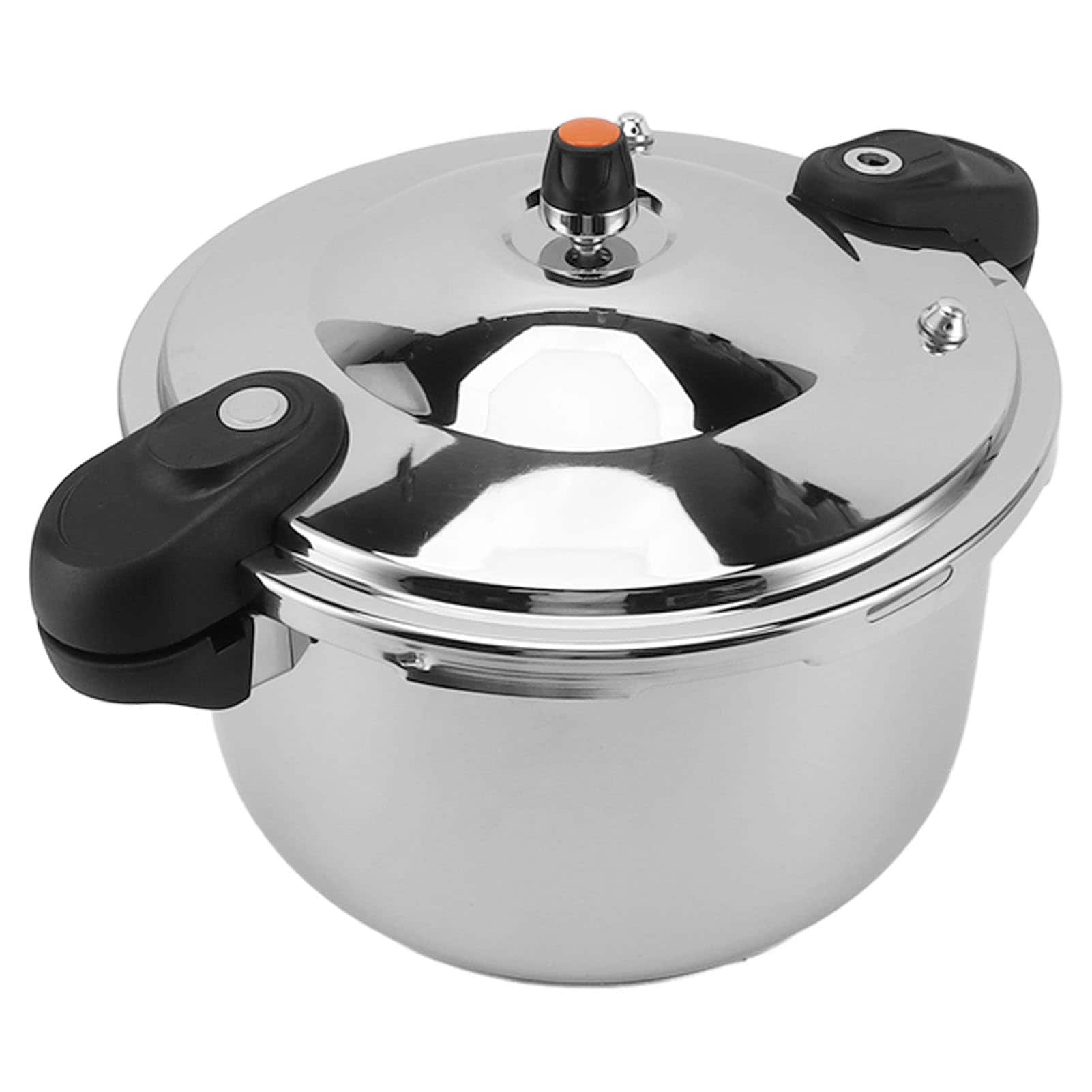 Aoibox - Stainless Steel Pressure Cooker 80kpa Dual Handle with Safety Valve Large Capacity Pres...