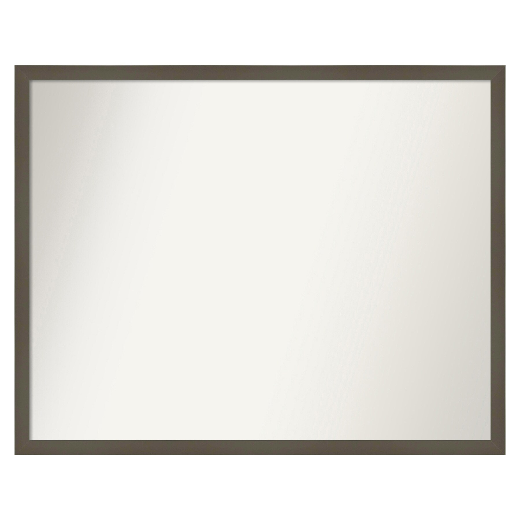 Amanti Art A17007222266 Svelte Clay Grey Frame 29.5-Inches W x 23.5-Inches H Rectangle Svelte Clay Grey Framed Vanity Mirror