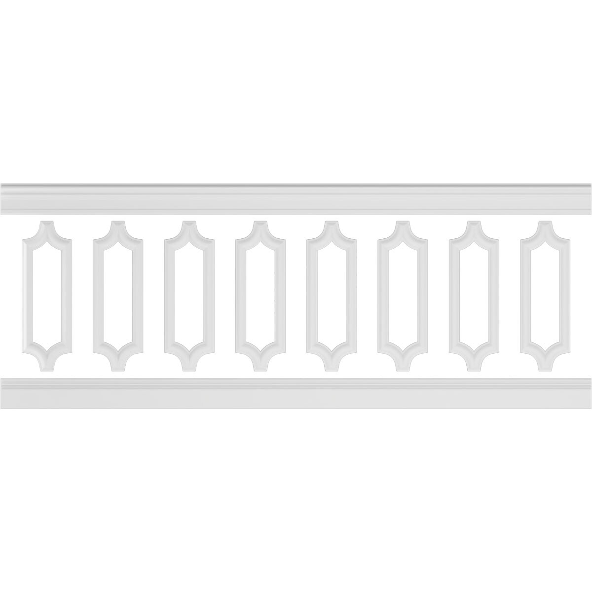 Ekena Millwork WPKUSC041P036 Smooth Paintable/Stainable Off-white Polyurethane Wainscoting Wall Panel ( 10 -Pack, Covers 23.64-sq ft )
