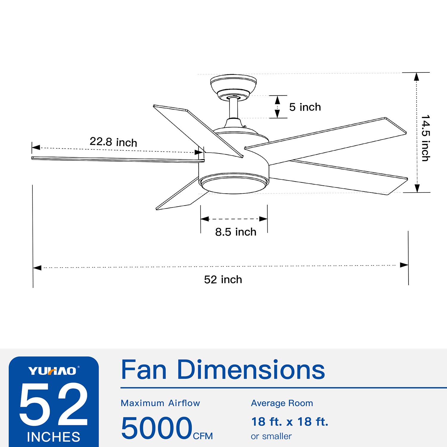 SINOFURN SYA820119WT Ceiling-Fans - View #3