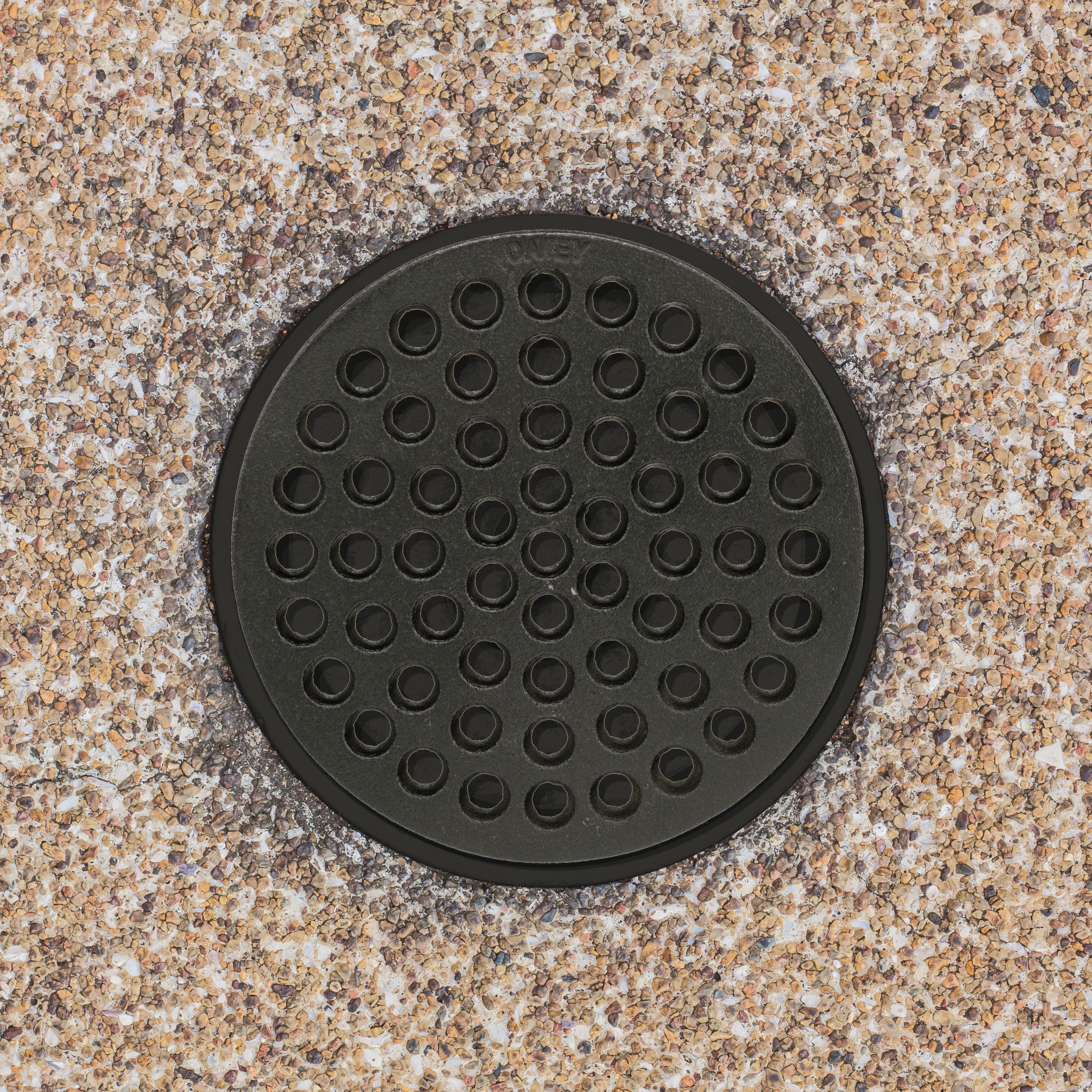 Oatey 6-1/4-in Cast Iron Round Black Strainer in the Shower Drains  department at
