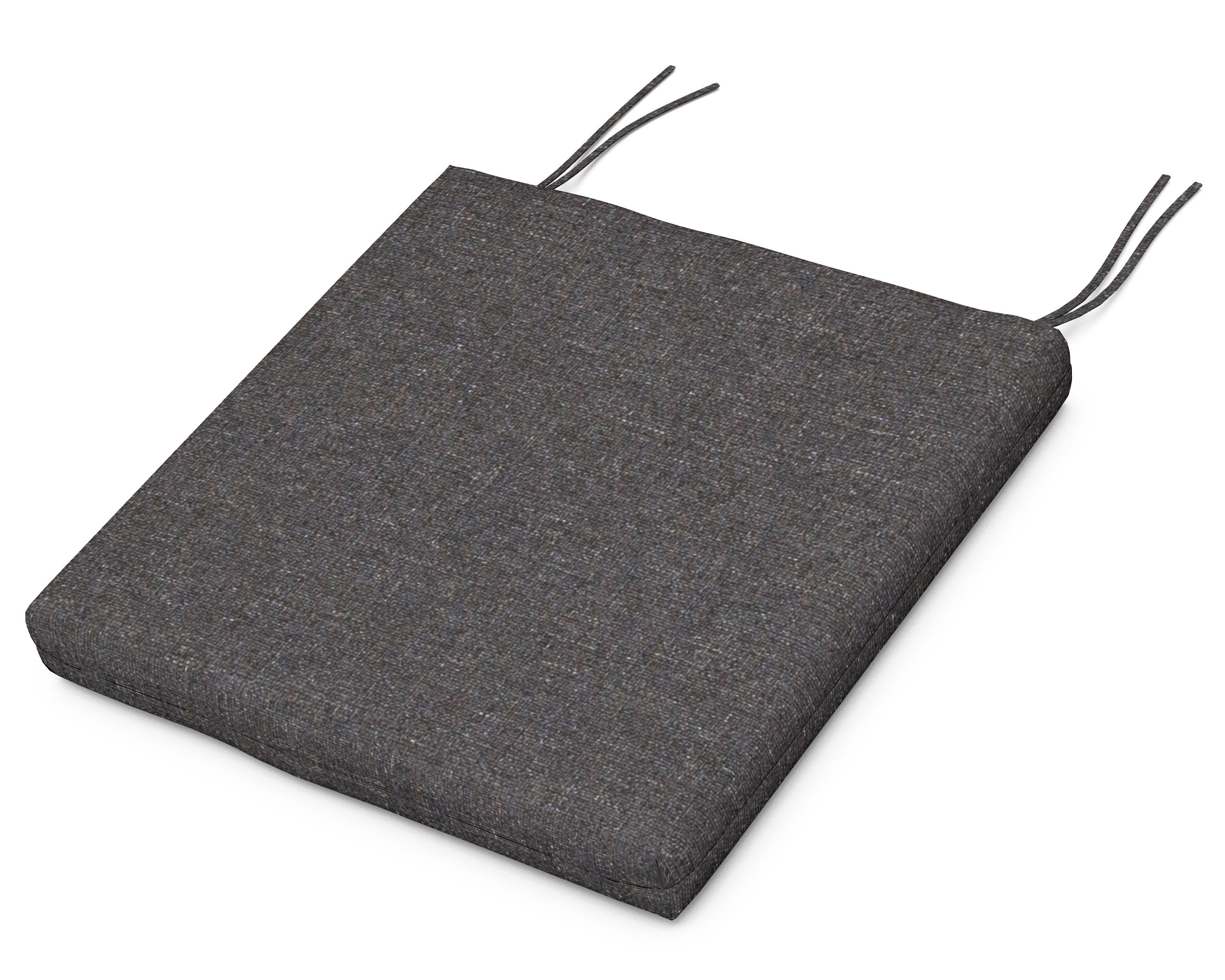 POLYWOOD XPWS0011-145986 Irving 18.5-in x 21-in Ash Charcoal Patio chair cushion