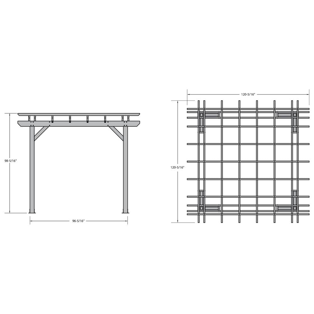 highwood AD-PGLA1010-BKE Pergolas-2 - View #9